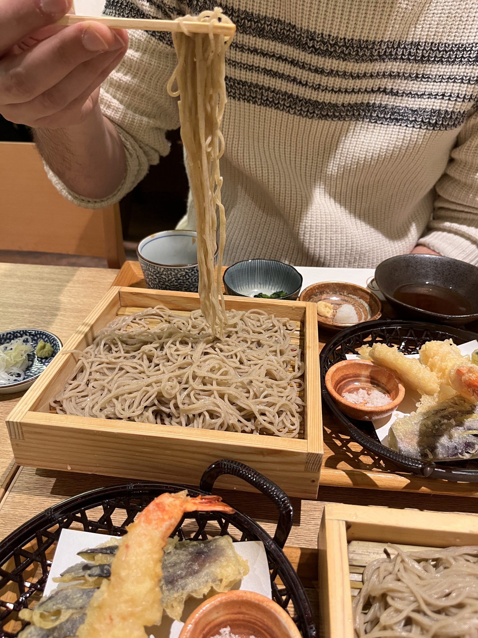 Soba and tempura at Shinshu-Matsumoto Hikariya