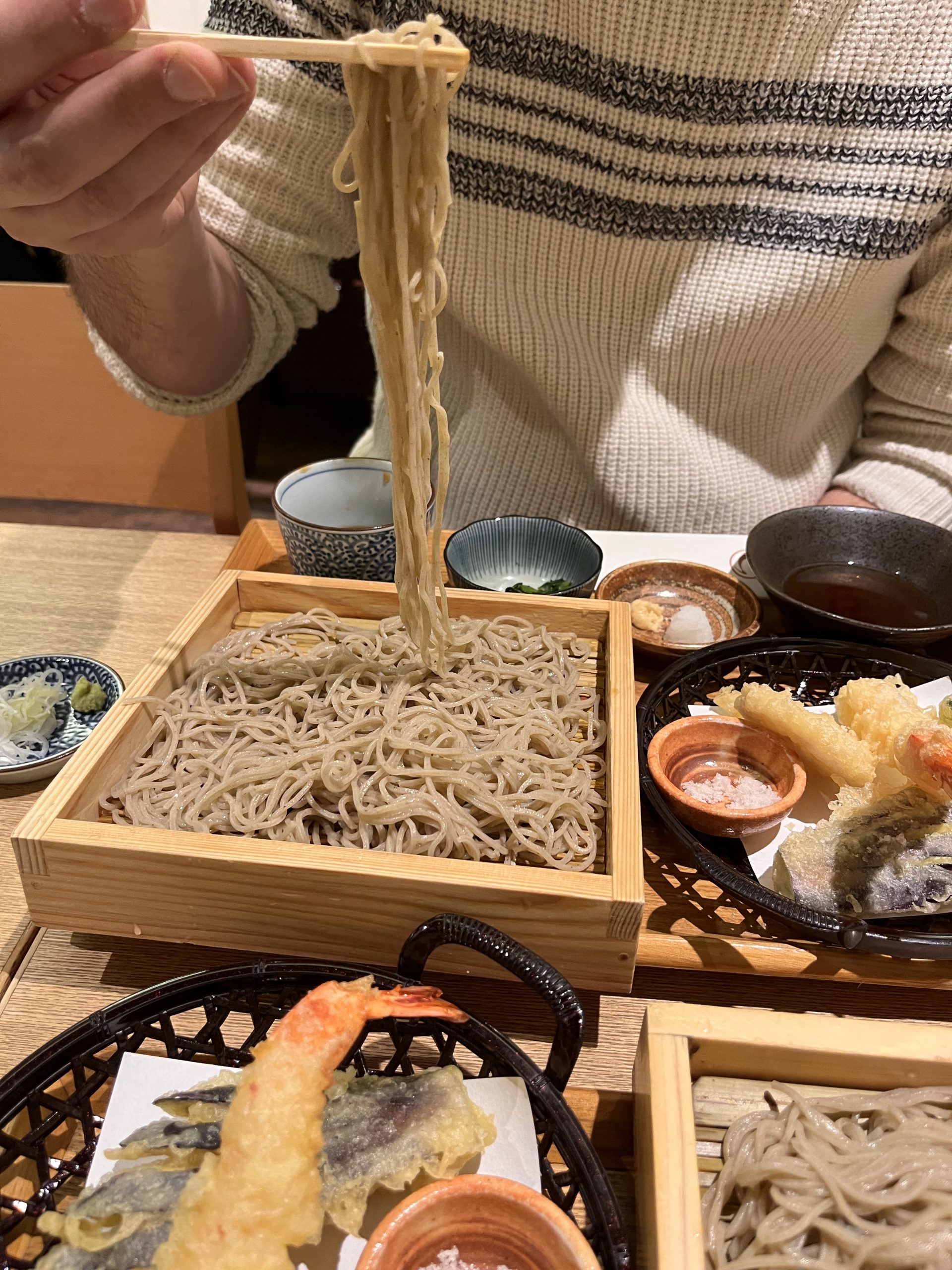 Soba and tempura at Shinshu-Matsumoto Hikariya Soba and tempura at Shinshu-Matsumoto Hikariya