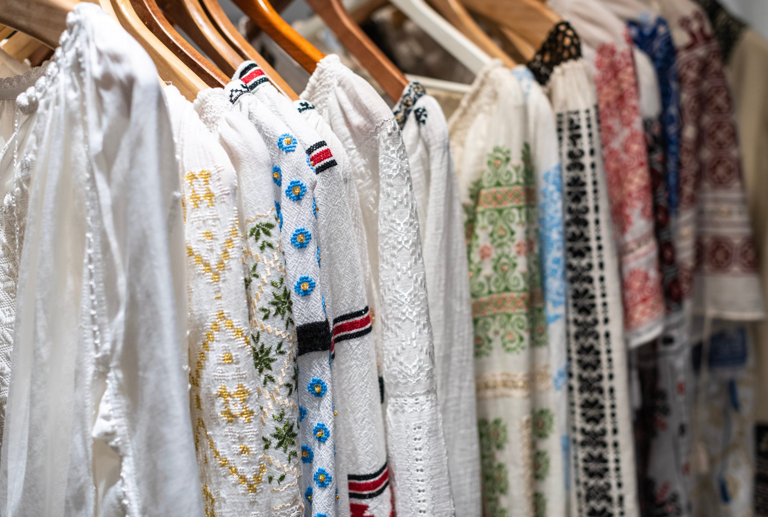 A set of traditional Romanian blouses called Ie - perfect for an authentic Romanian souvenir