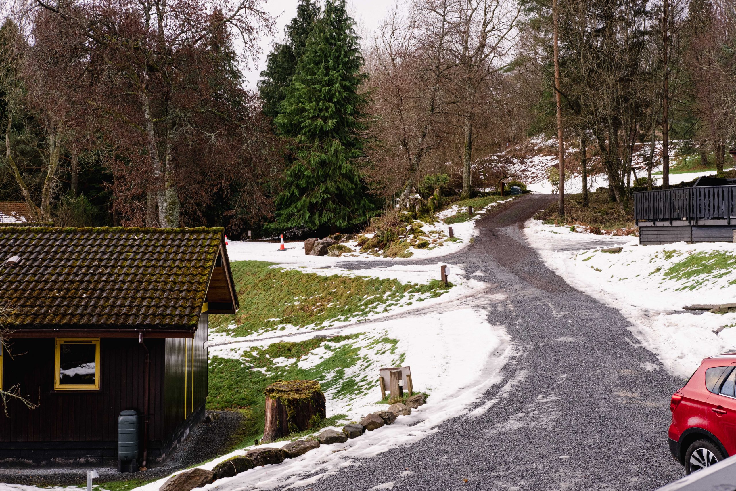 Accommodation park at Loch Tay