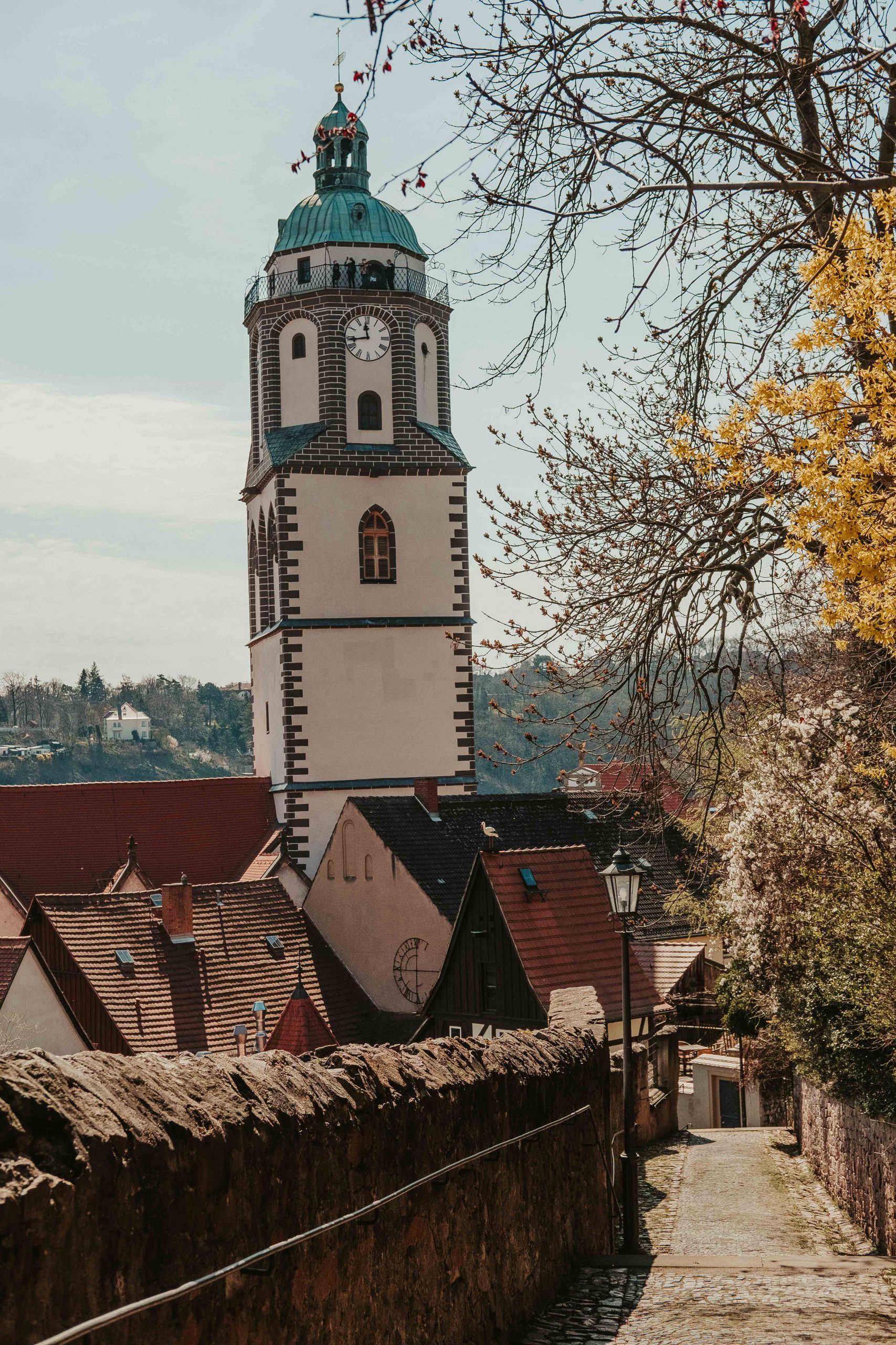Adorable old town with the lady church Adorable old town with the lady church