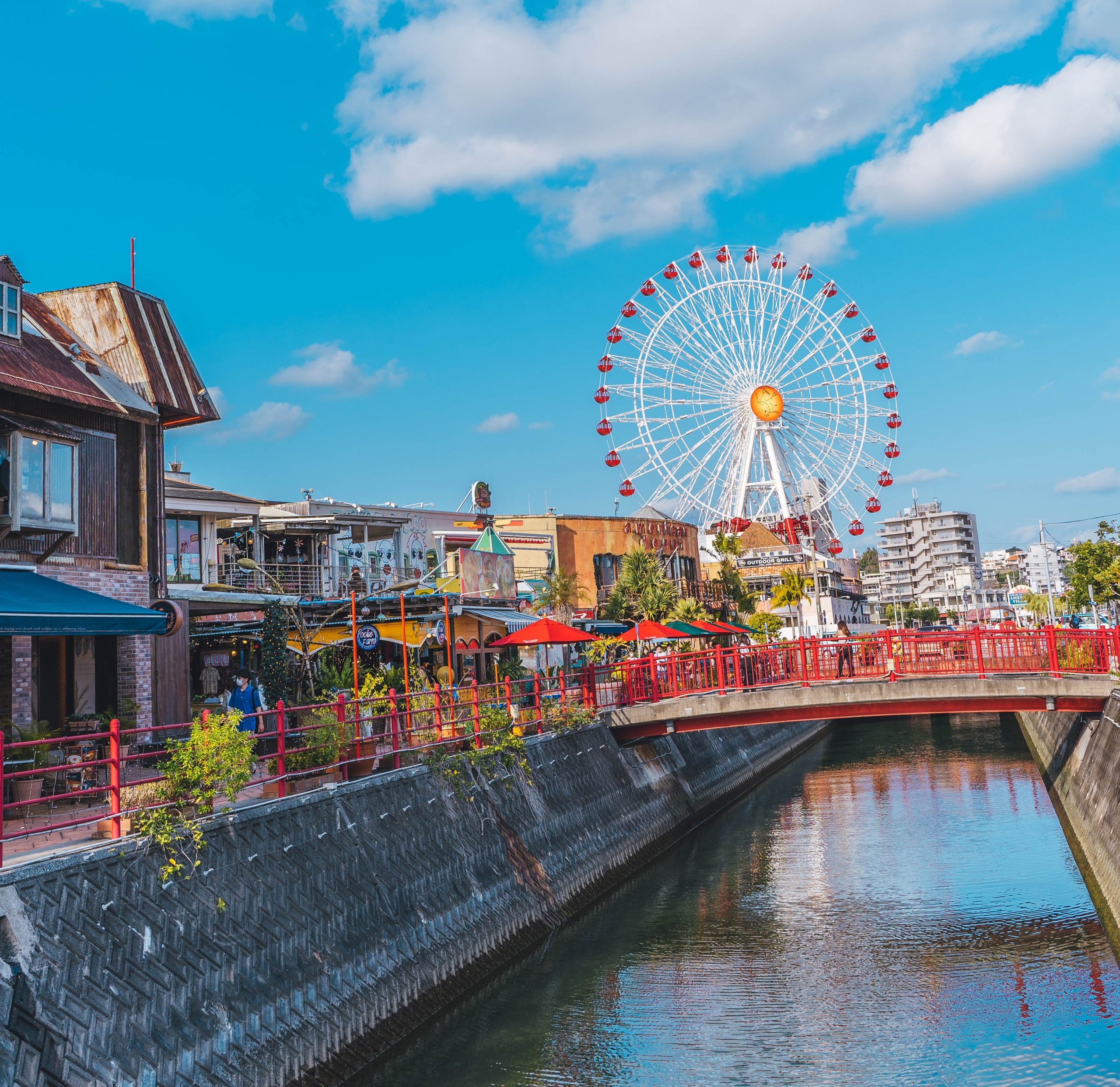 American village in Chatan Okinawa Japan