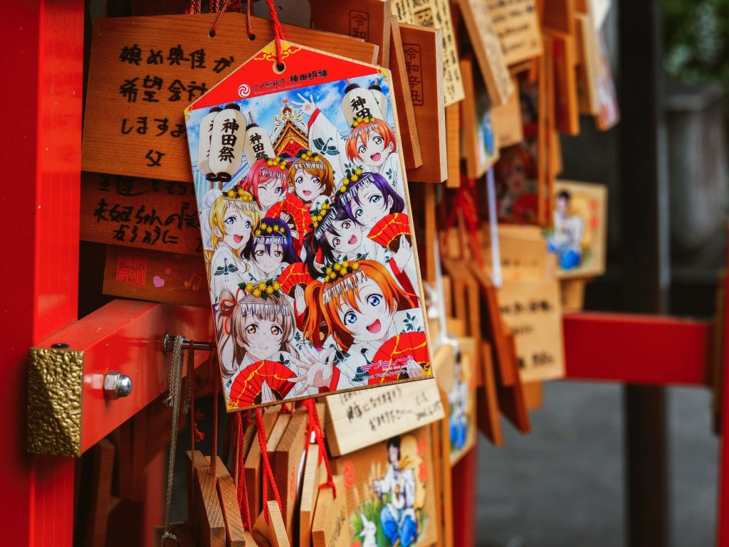 Anime ema at Kanda Shrine Tokyo