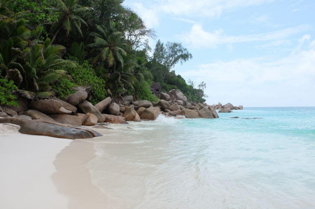 Anse Georgette beach in Seychelles