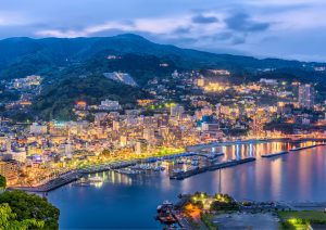 Atami and Sagami Bay seen from above