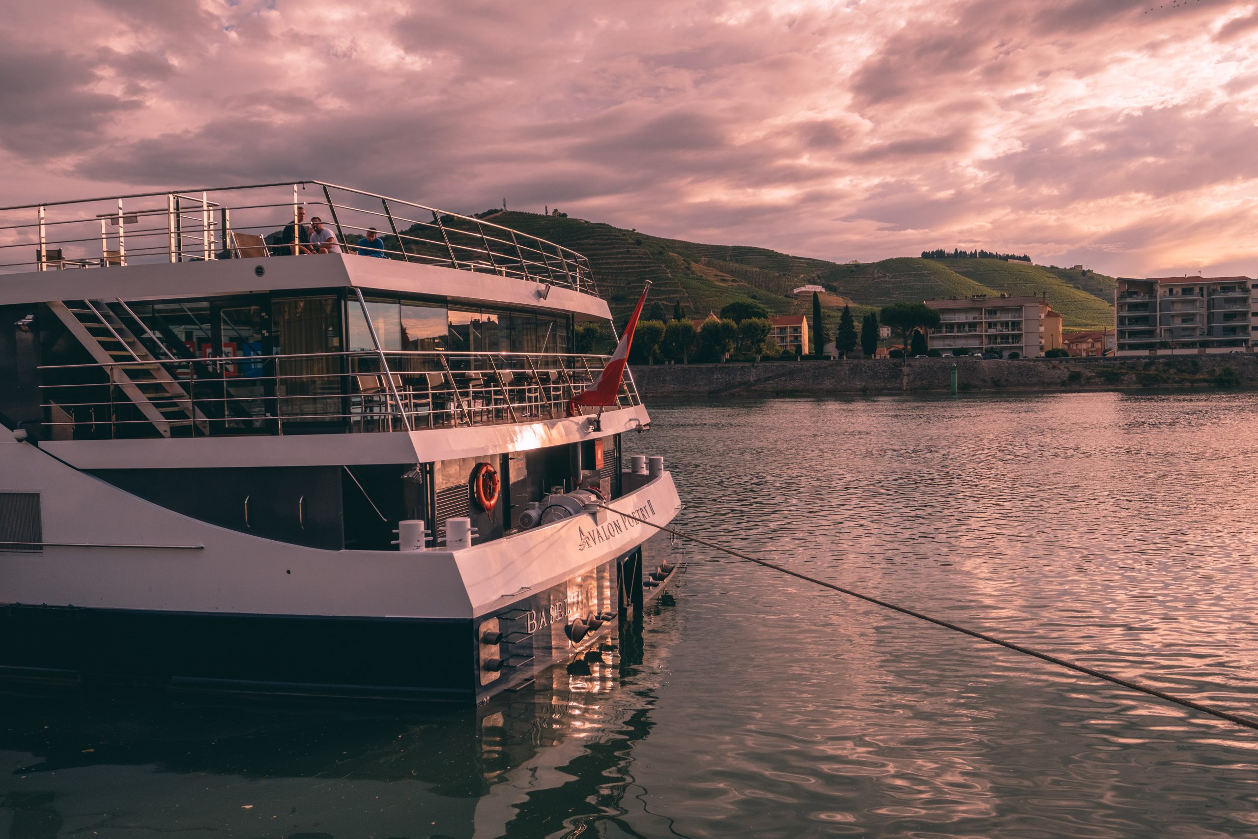Avalon Waterways River Cruise sunrise in France Avalon Waterways River Cruise sunrise in France