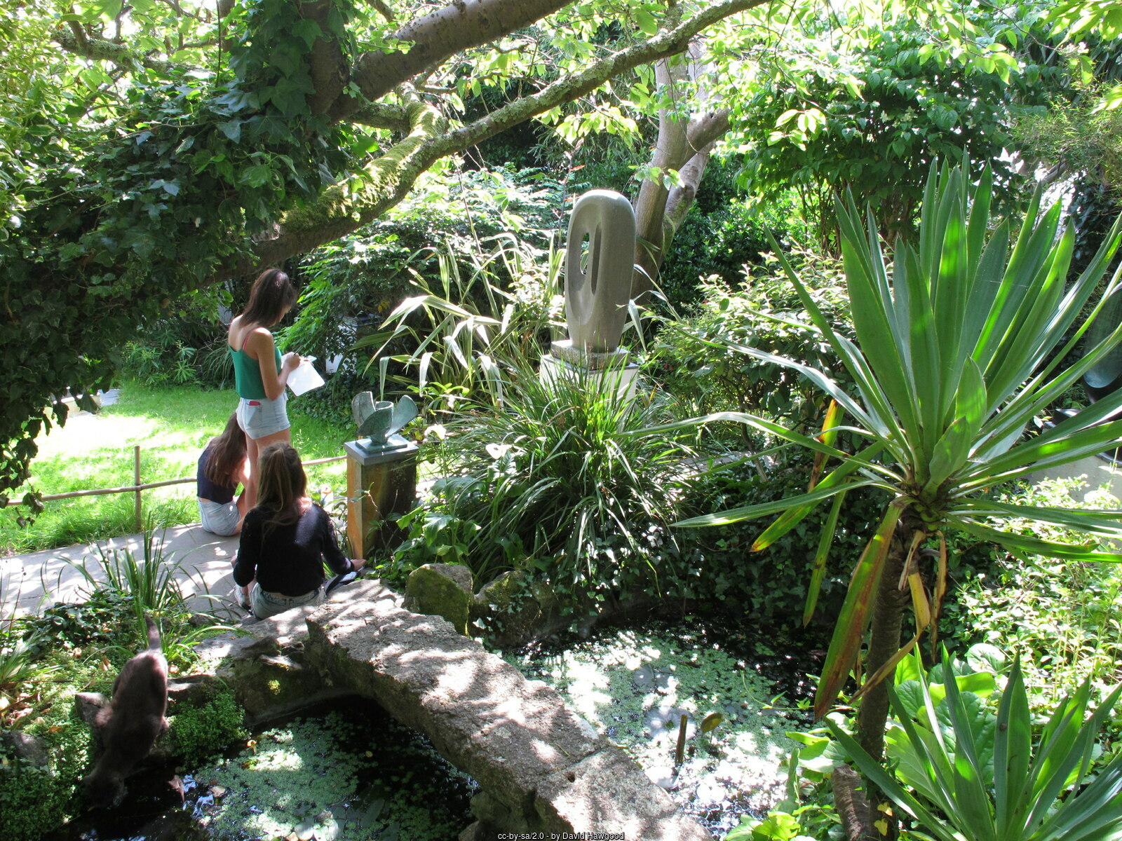Visitors at the Barbara Hepworth Museum and Sculpture Garden Visitors at the Barbara Hepworth Museum and Sculpture Garden