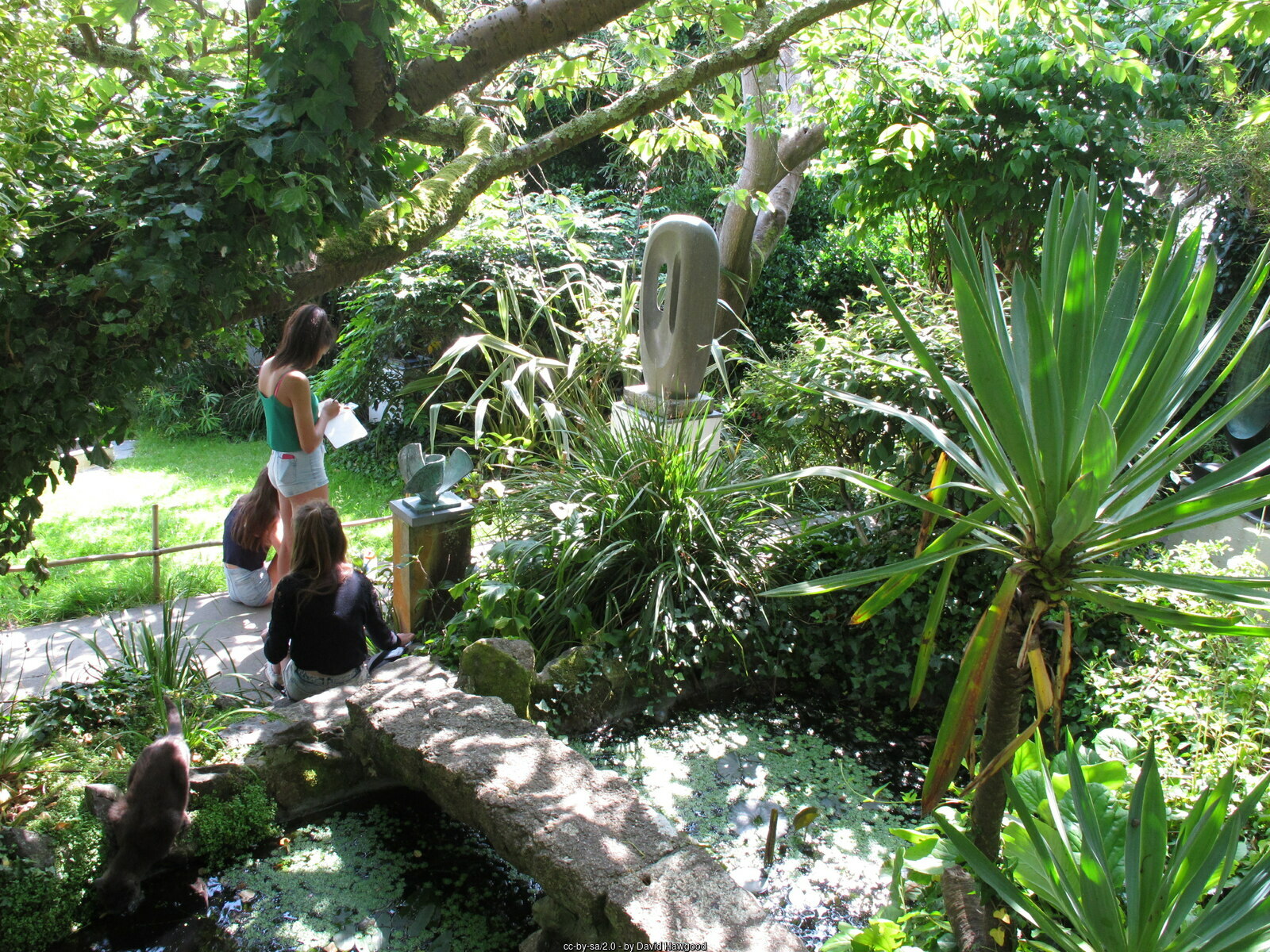 Visitors at the Barbara Hepworth Museum and Sculpture Garden