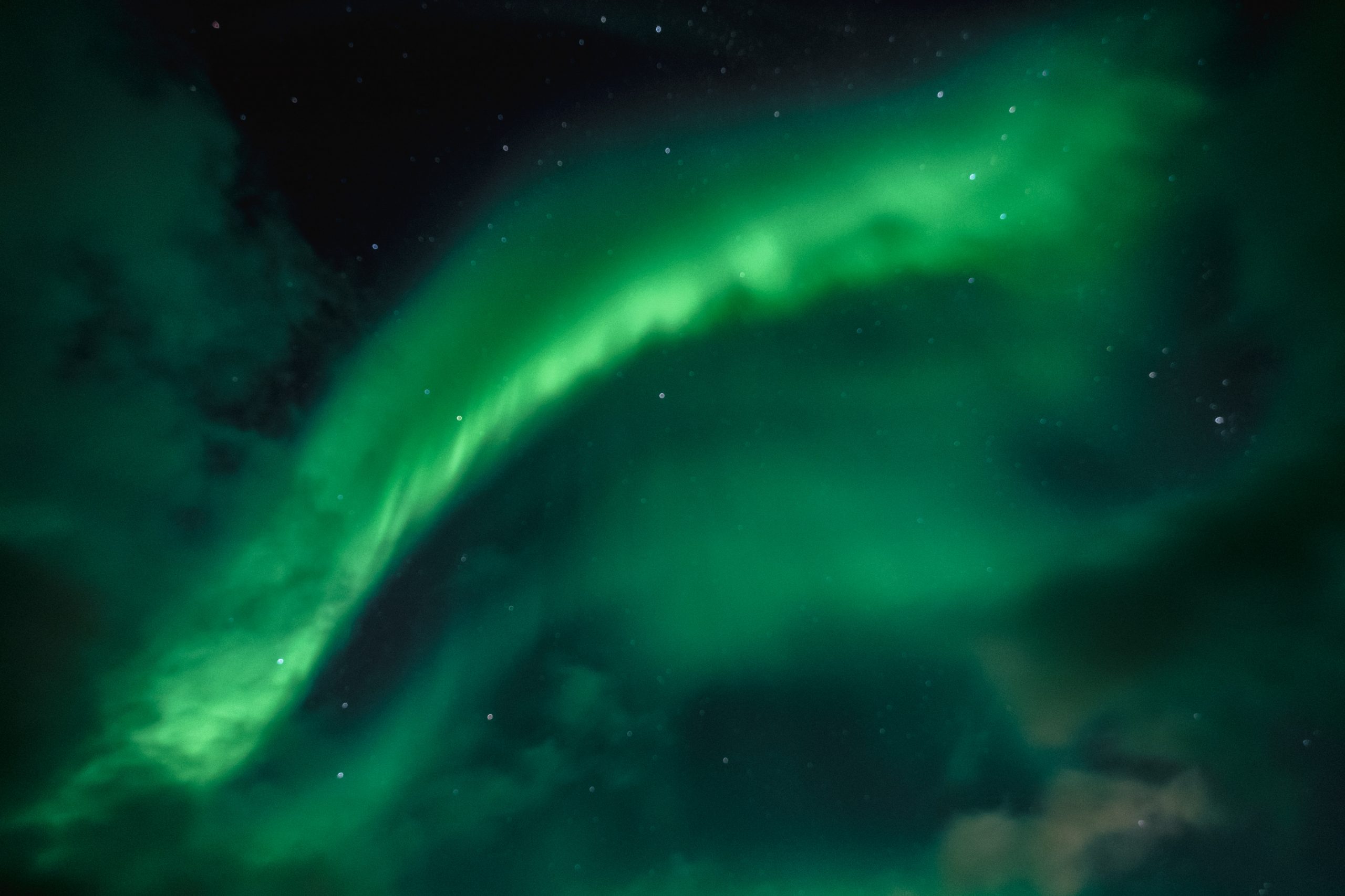 Beautiful aurora borealis Norway
