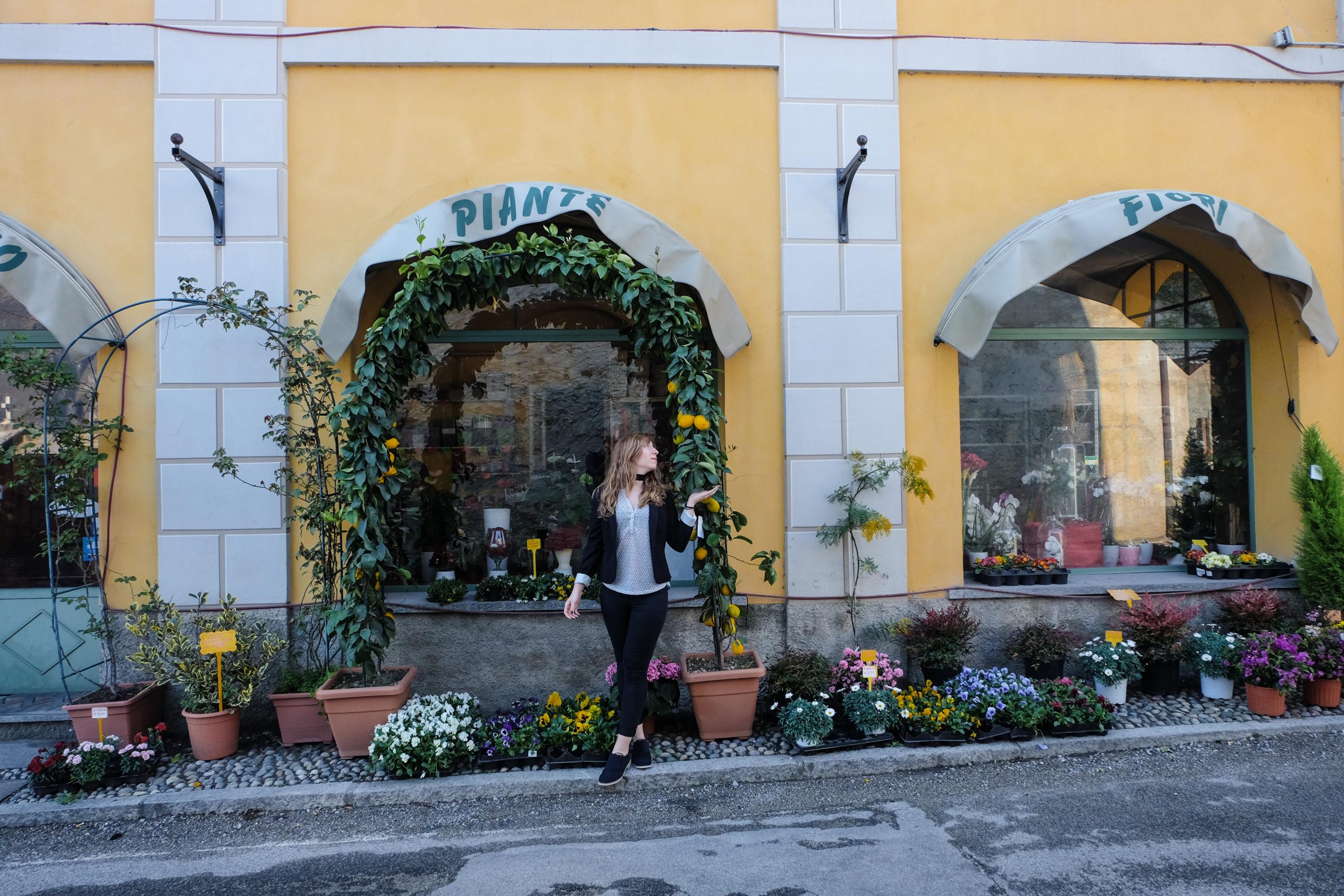 Cory discovering all sort of fantastic local shops in Bellagio Italy