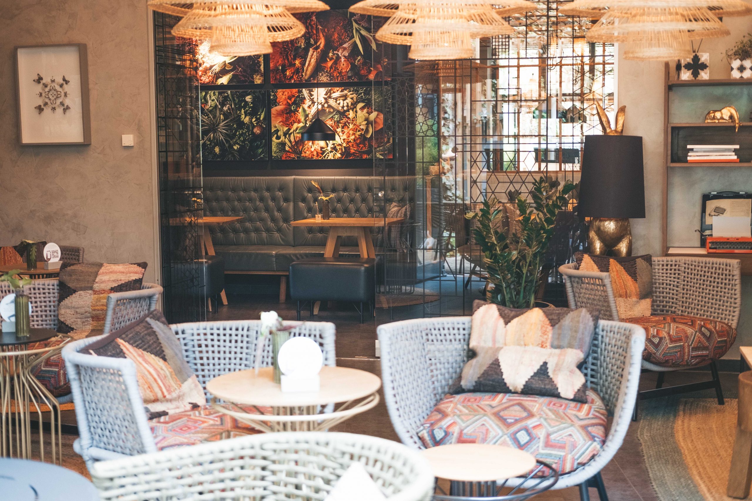 Beautiful modern boho cosy breakfast area in the circus hotel in Berlin Beautiful modern boho cosy breakfast area in the circus hotel in Berlin