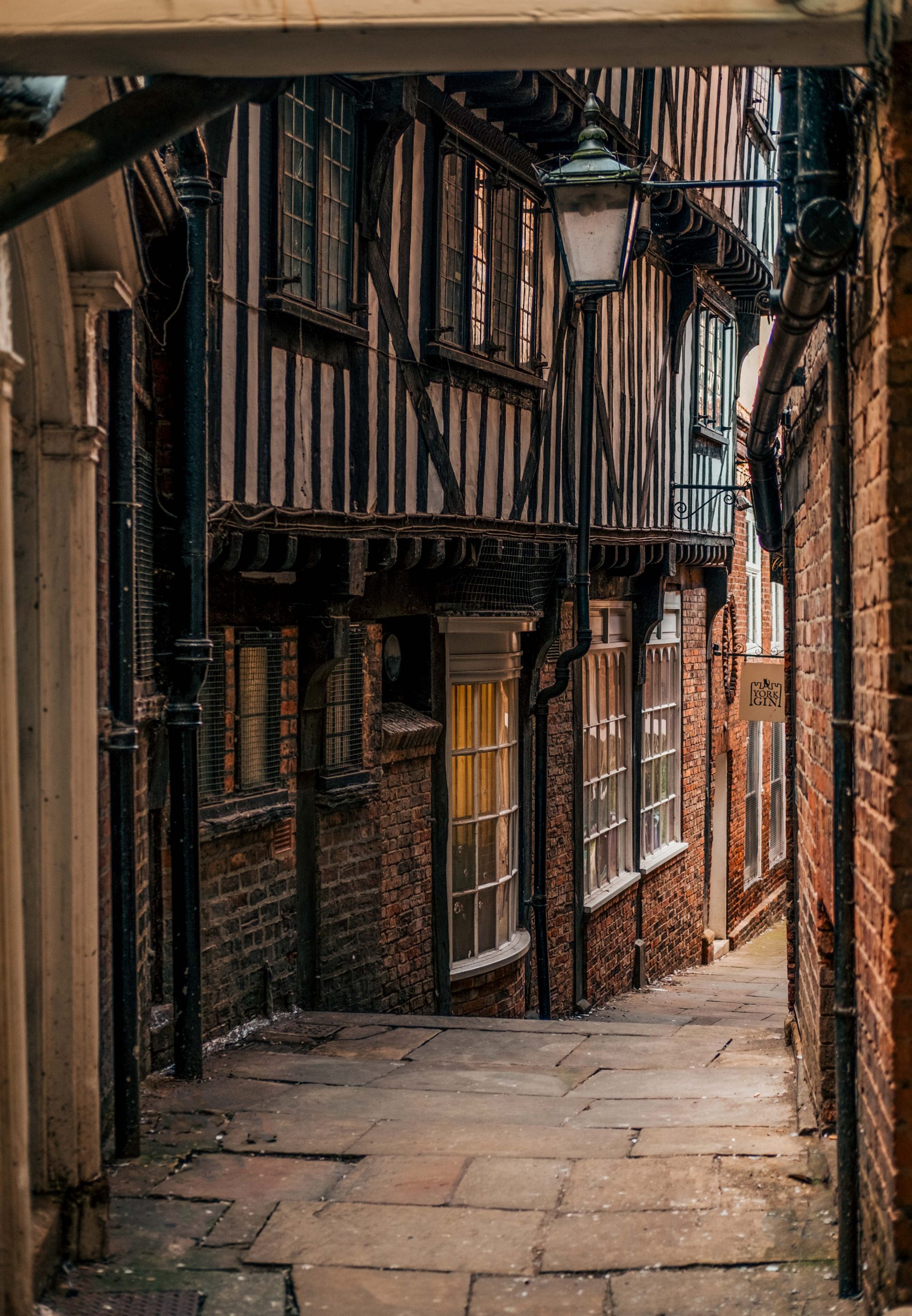 Beautiful city of york The Shambles Street with timber framed houses Beautiful city of york The Shambles Street with timber framed houses