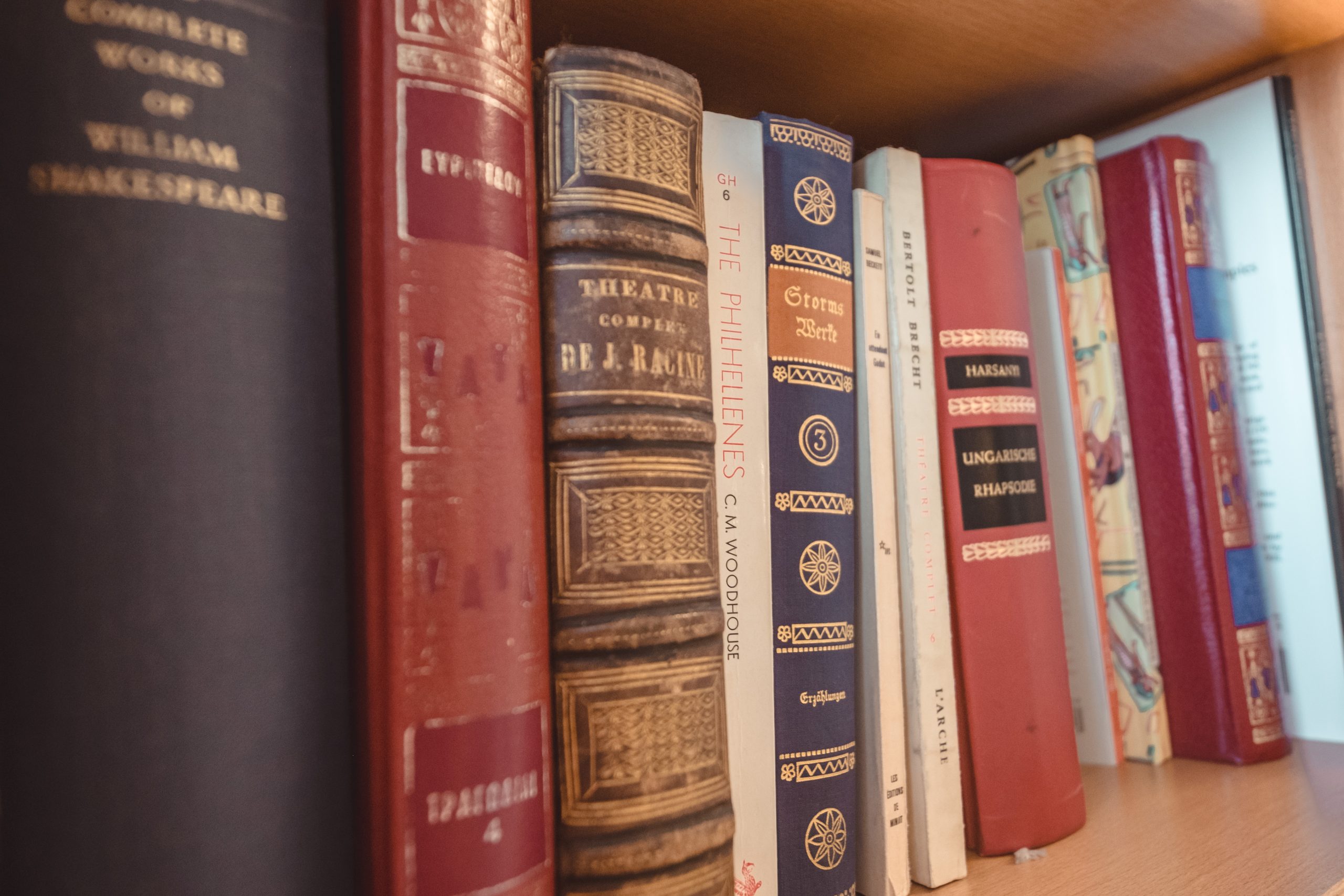 Beautiful details books in the room