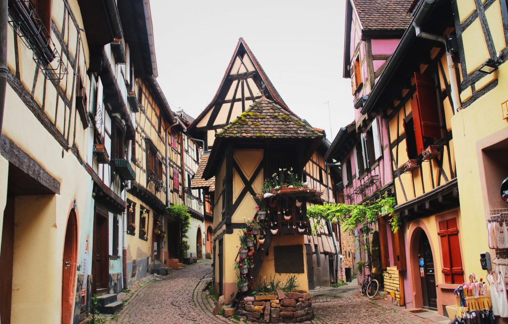 Beautiful French village with gorgeous houses