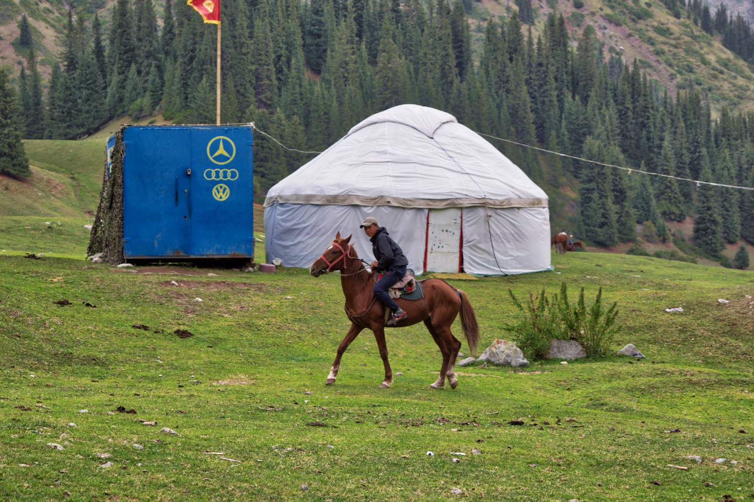 Beautiful Kyrgyzstan yurts