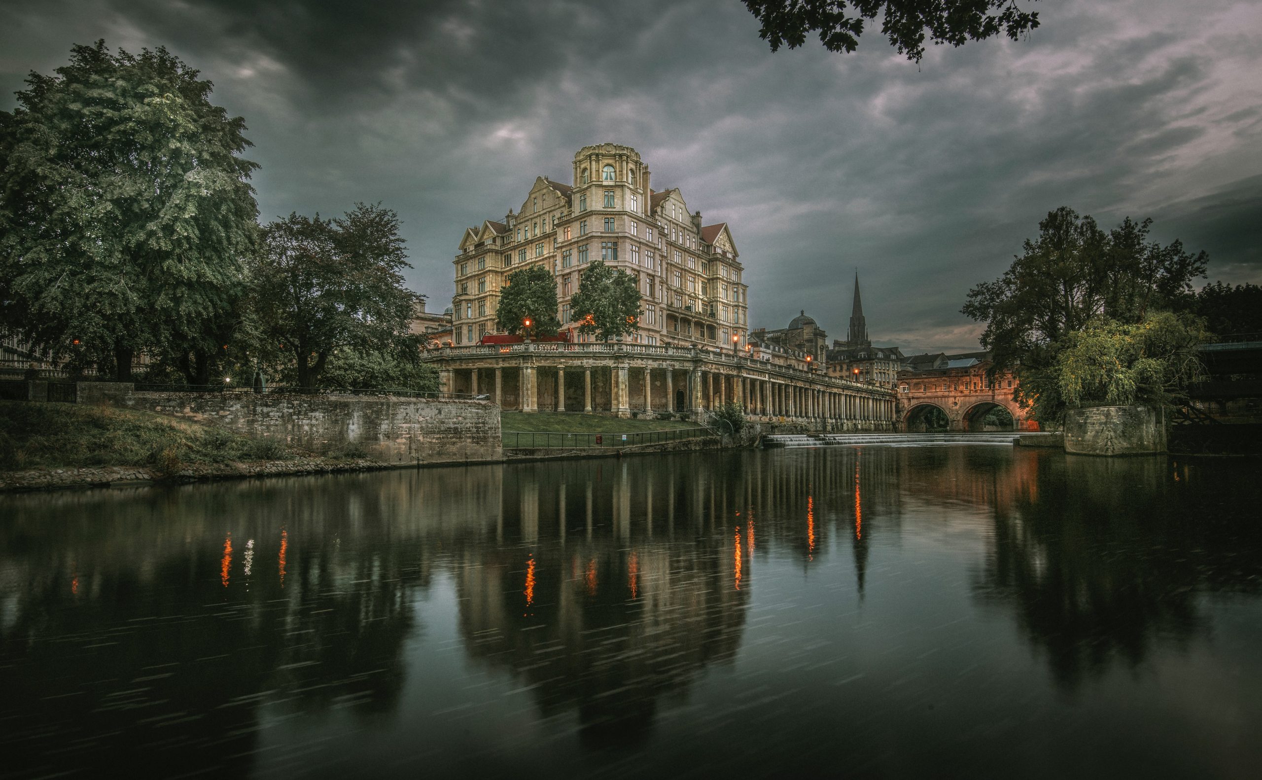 Beautiful mansions in the city of Bath England