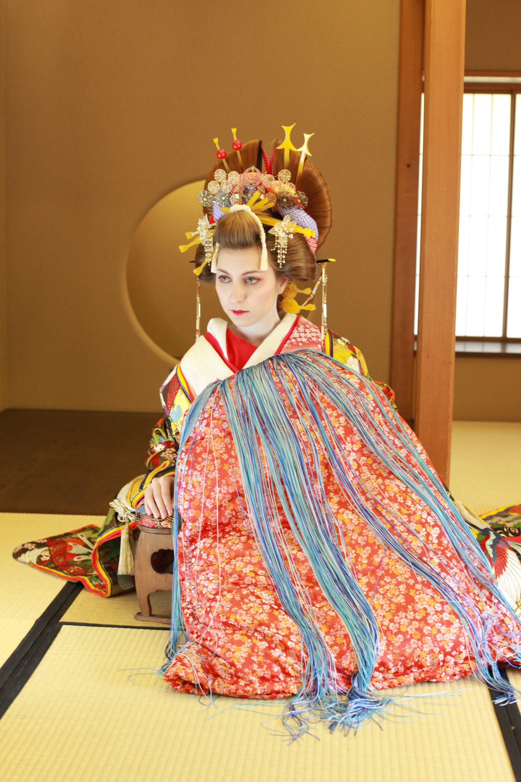 Beautiful Oiran Traditional Kimono