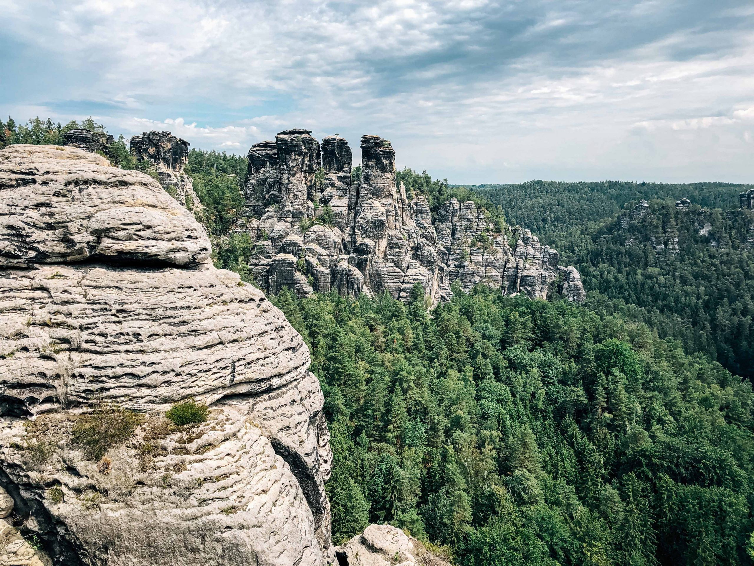 Beautiful rock formations of Bastei