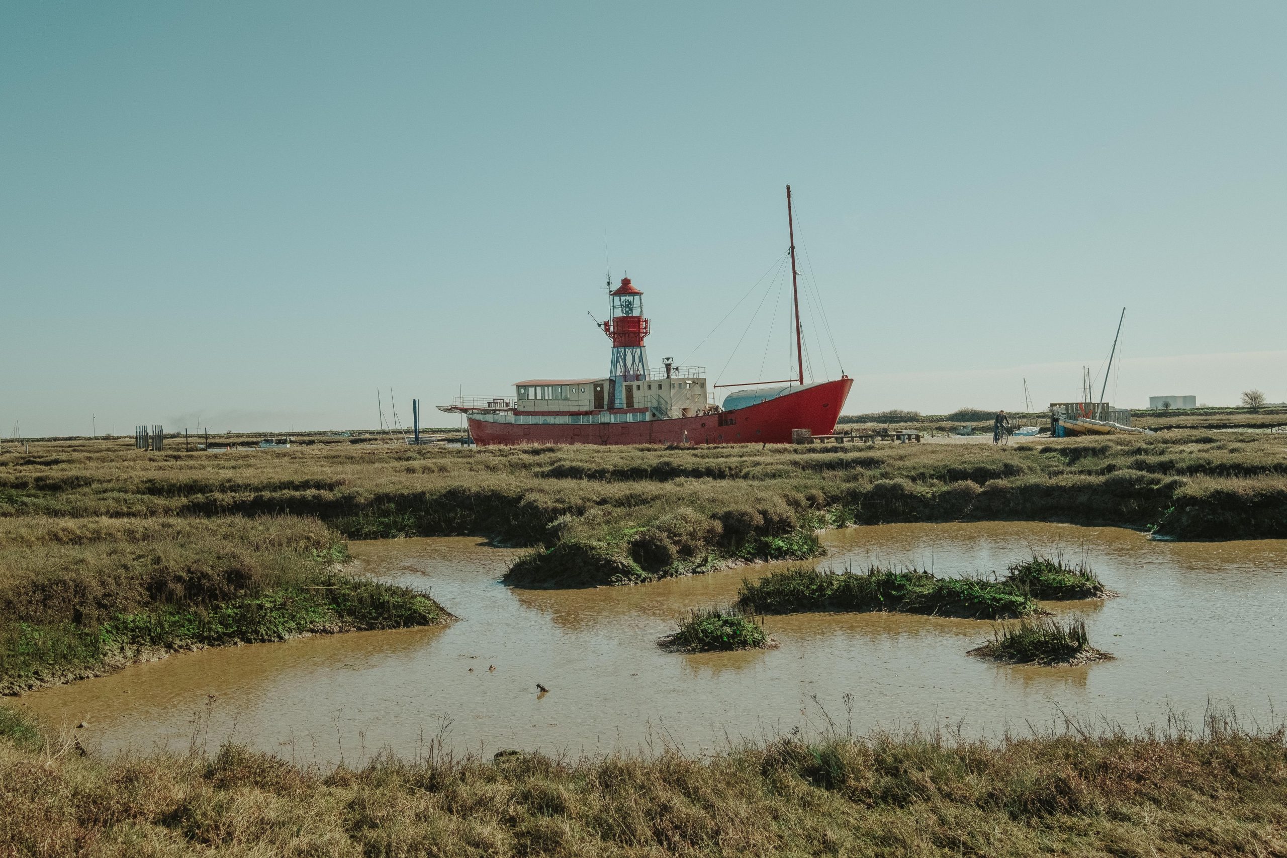 Beautiful ship at Blackwater estuary