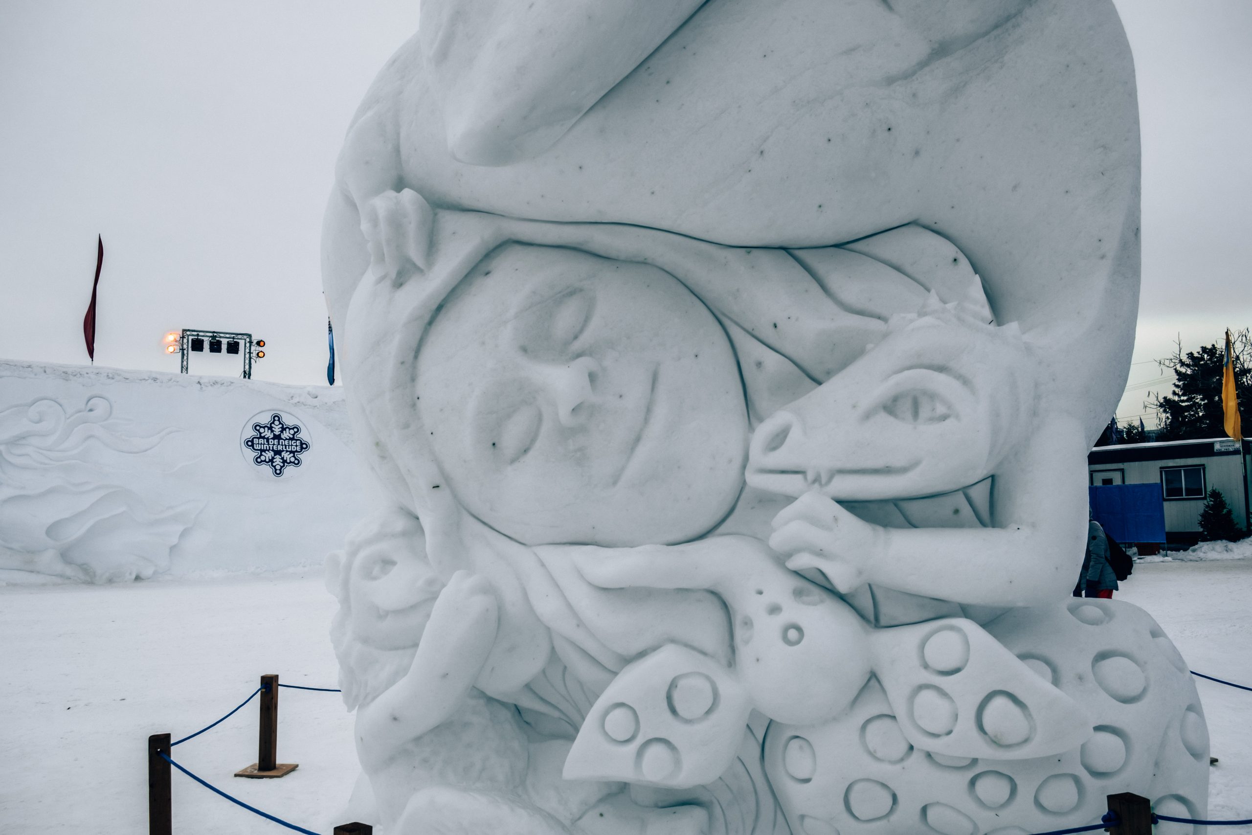 Beautiful Snow Sculpture in Ottawa Snowfestival