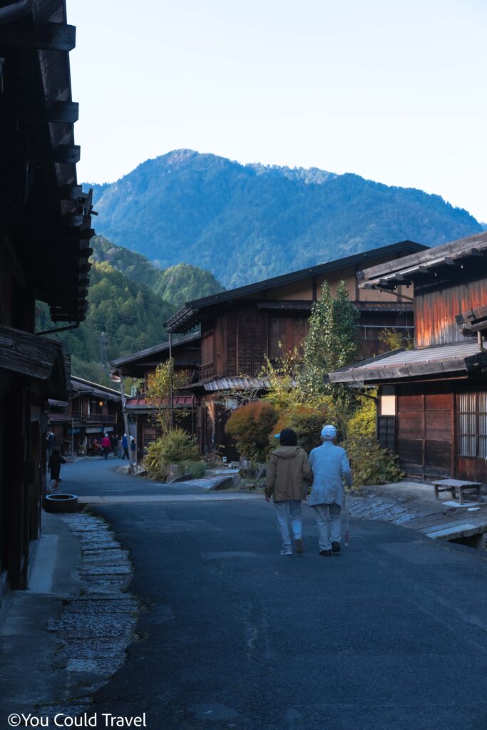 Beautiful wooden houses along the Nakasendo trail