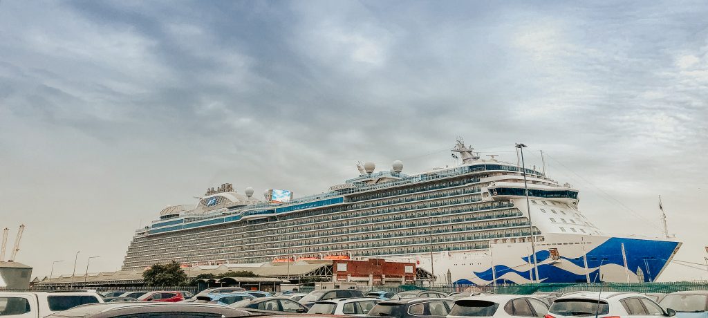 Beautiful regal princess docked in Southampton