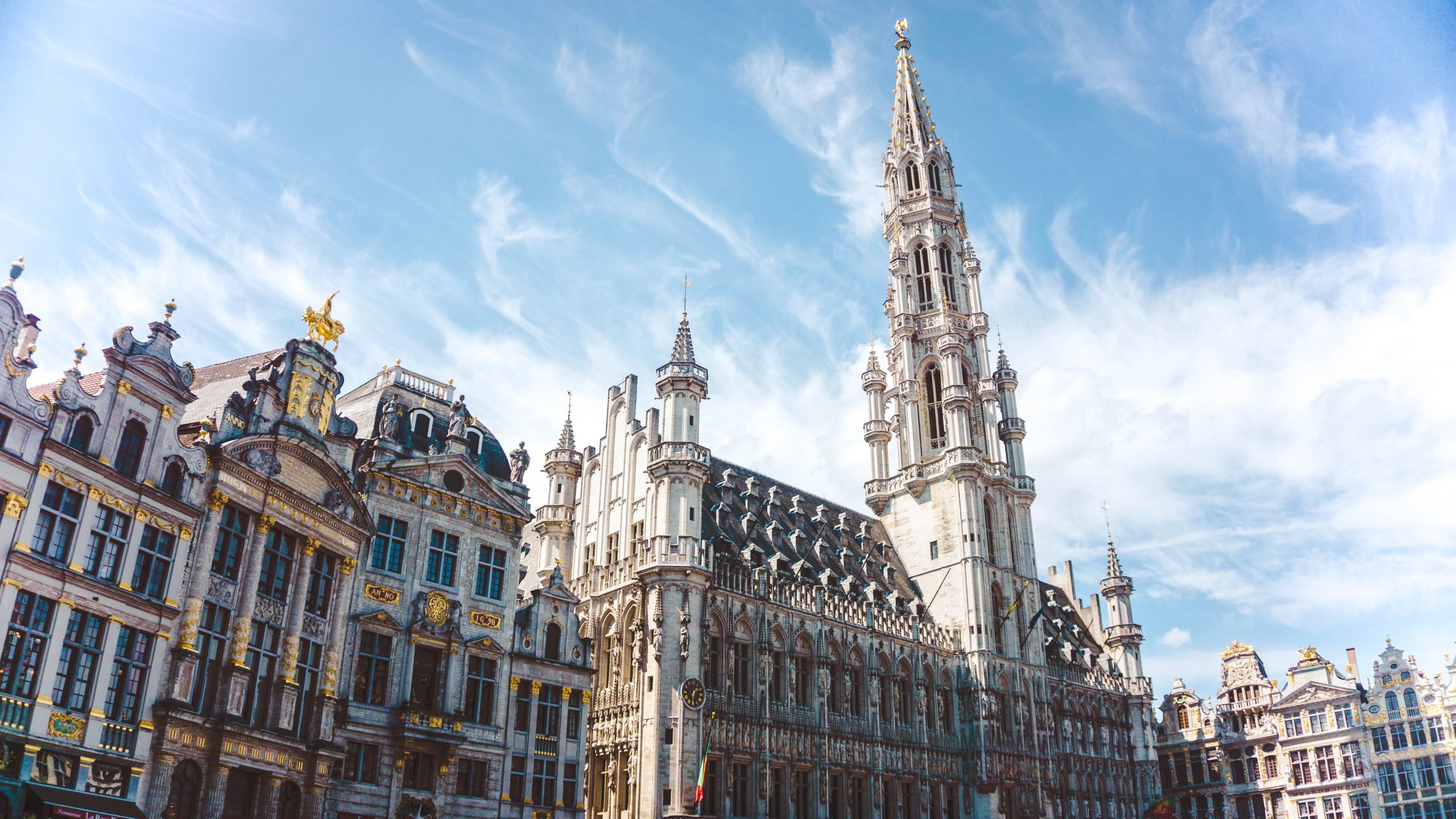 Views of the main square, in Brussels, Belgium