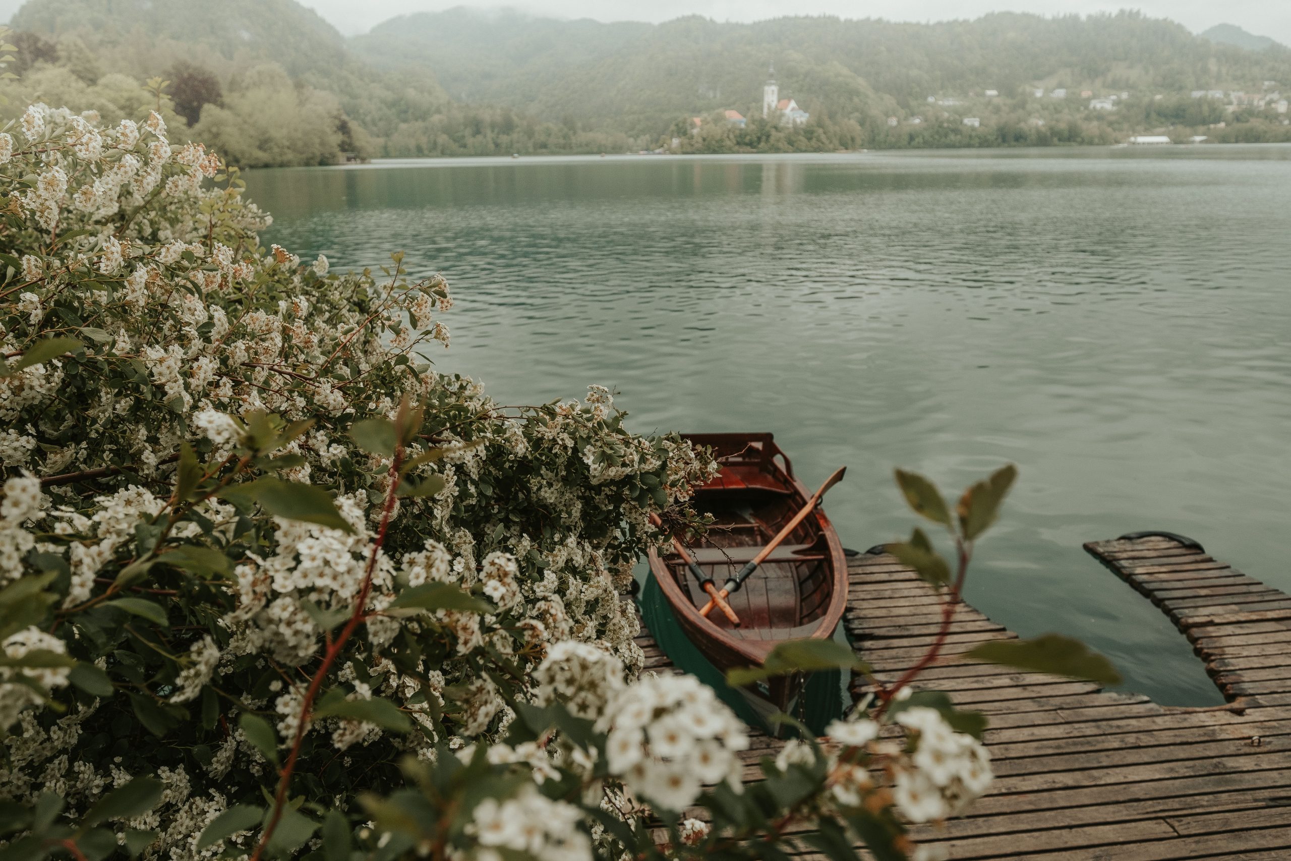 Boats in Lake Bled