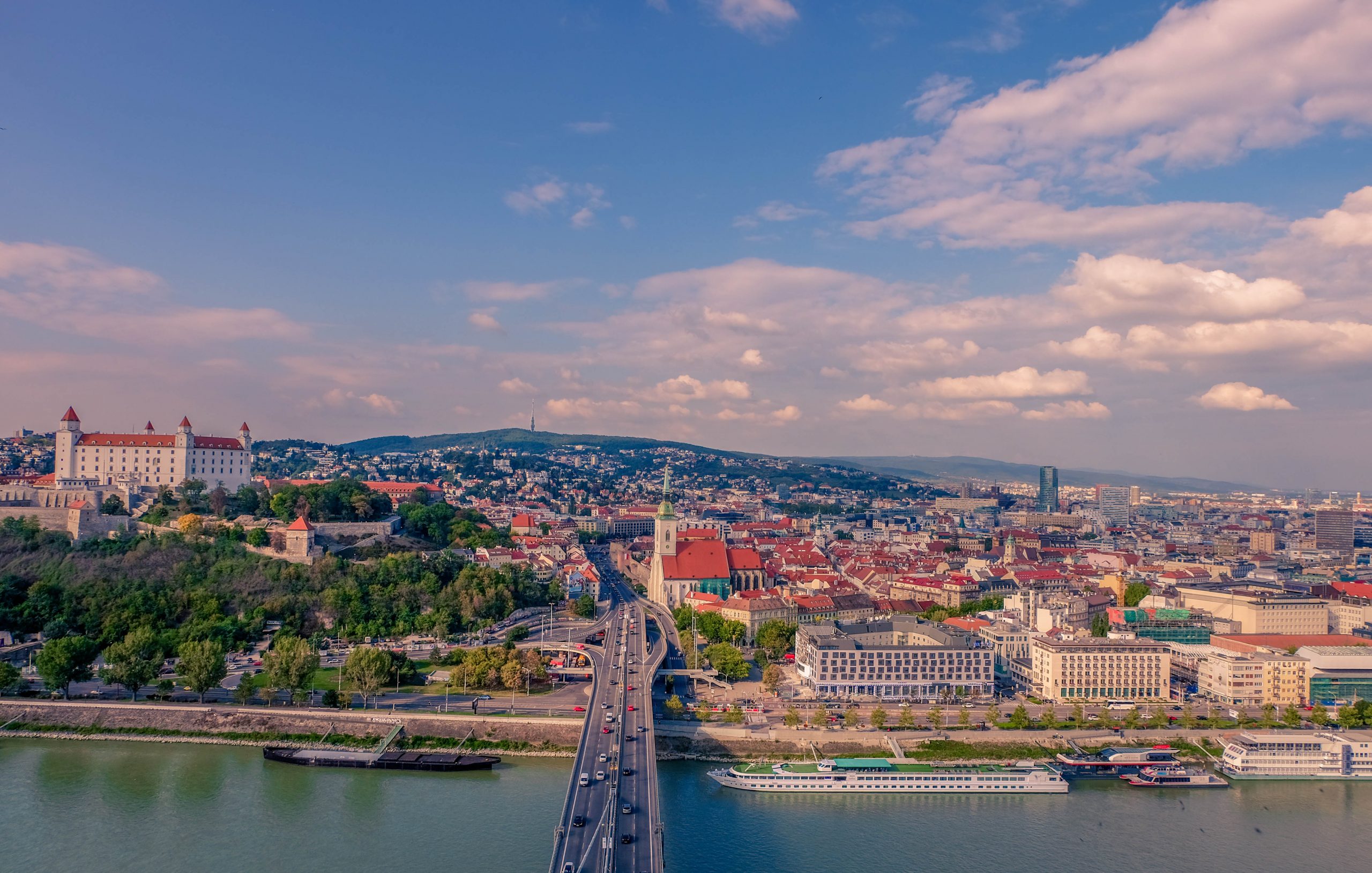 Bratislava from above UFO