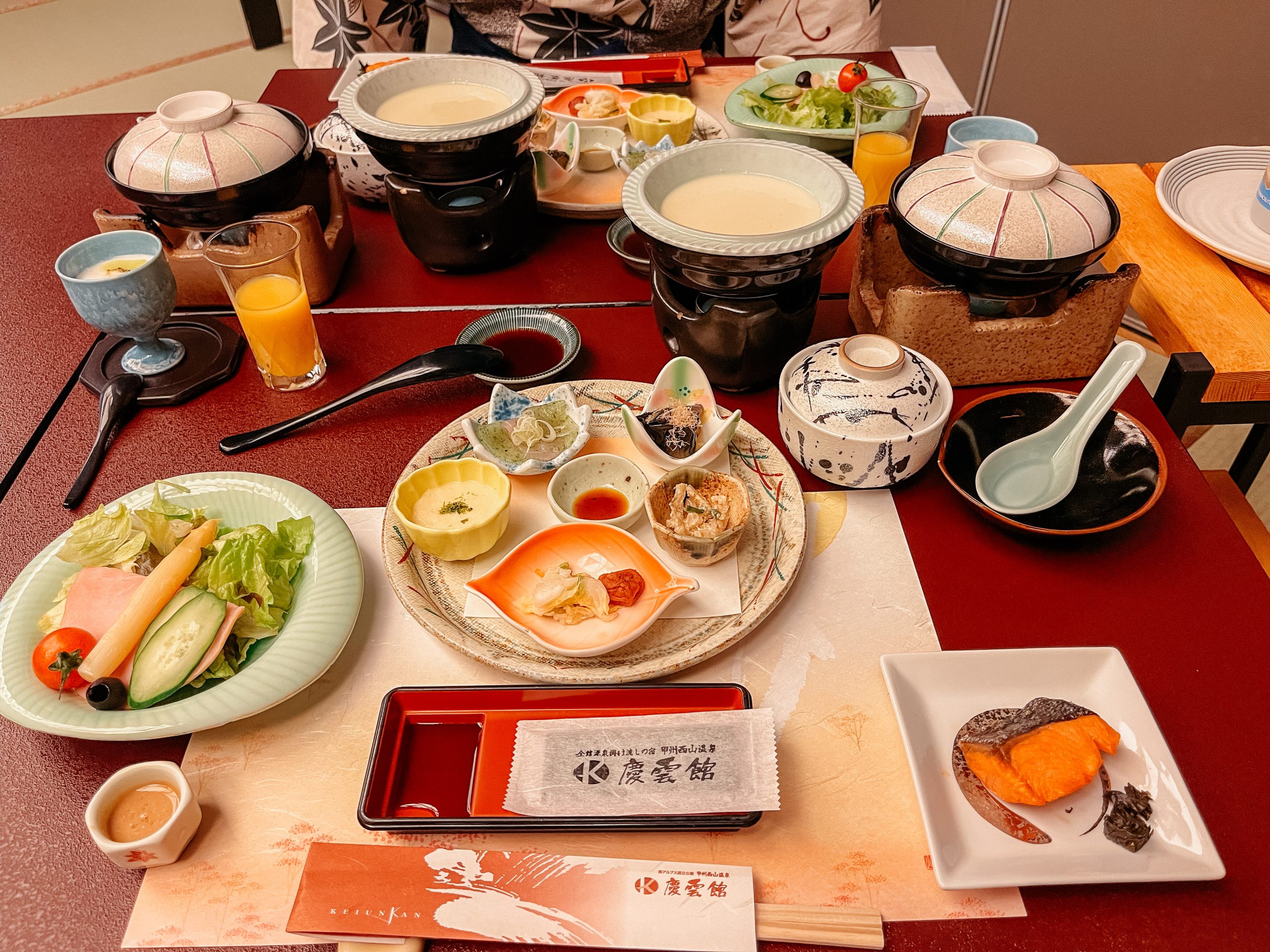 Breakfast at nishiyama onsen