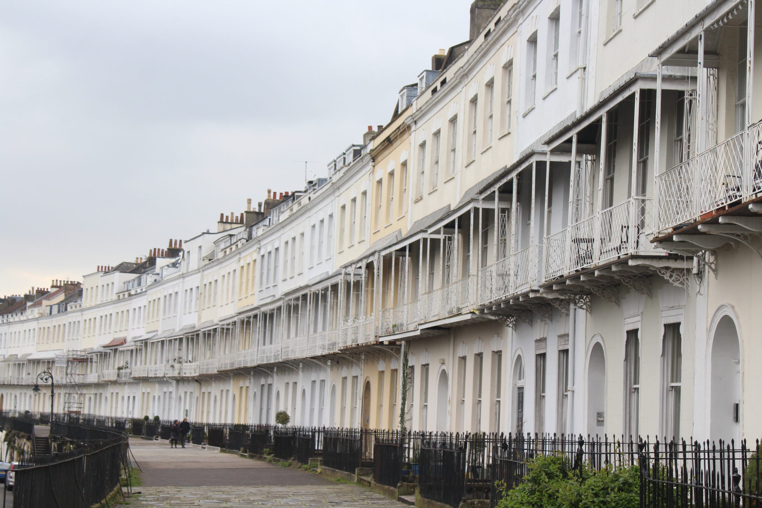 Bristol architecture with its beautiful terraces in affluent areas