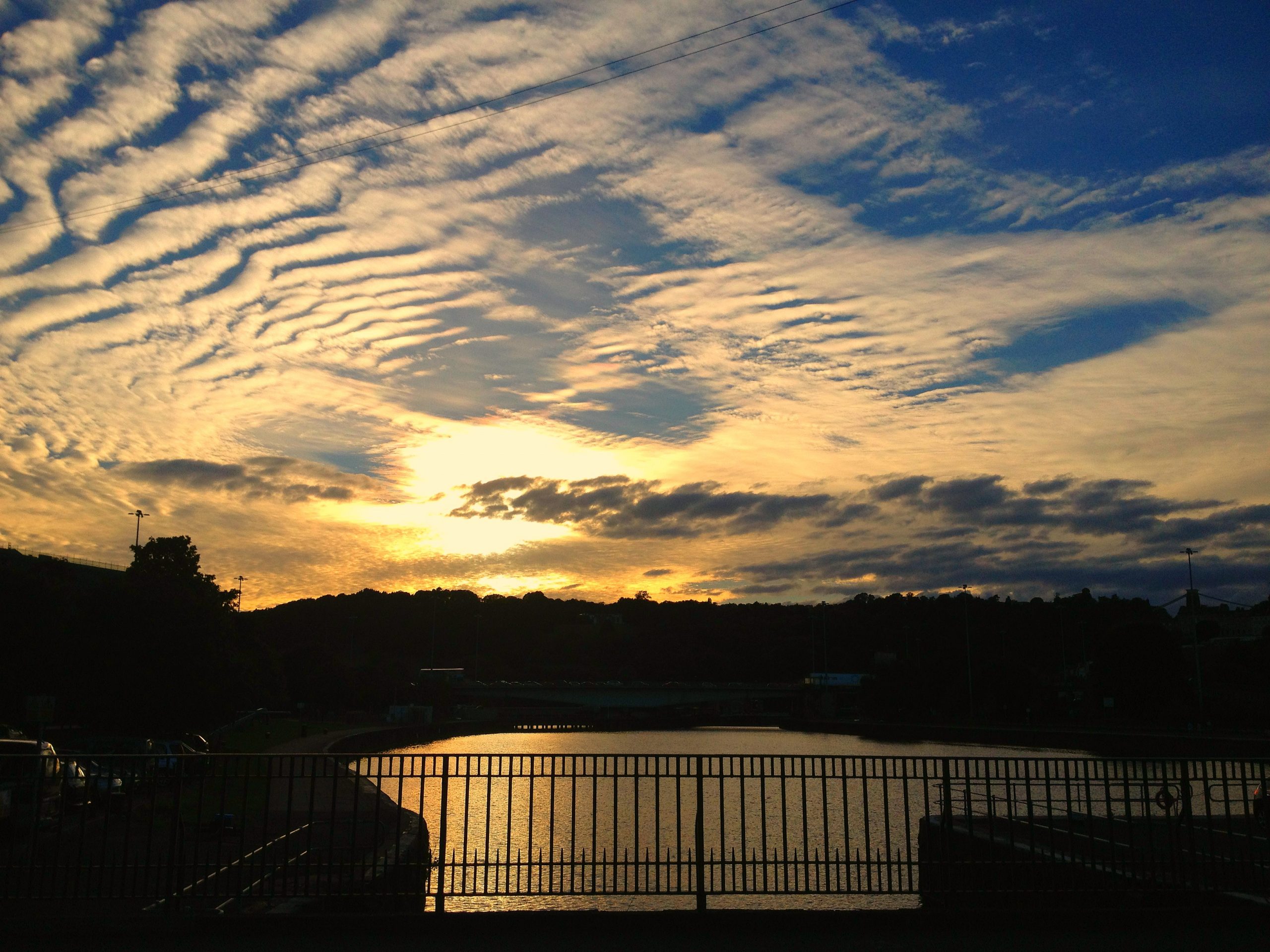 Bristol Harbourside Water Reflection Sunset