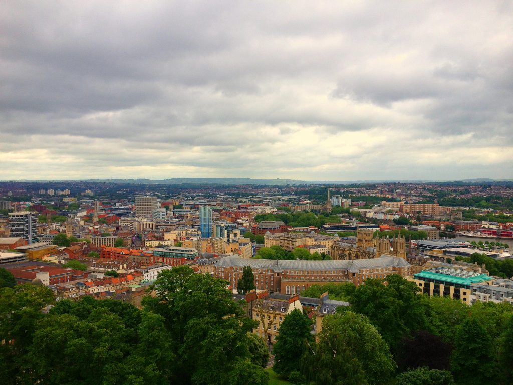 Bristol rooftops Brandon Hill