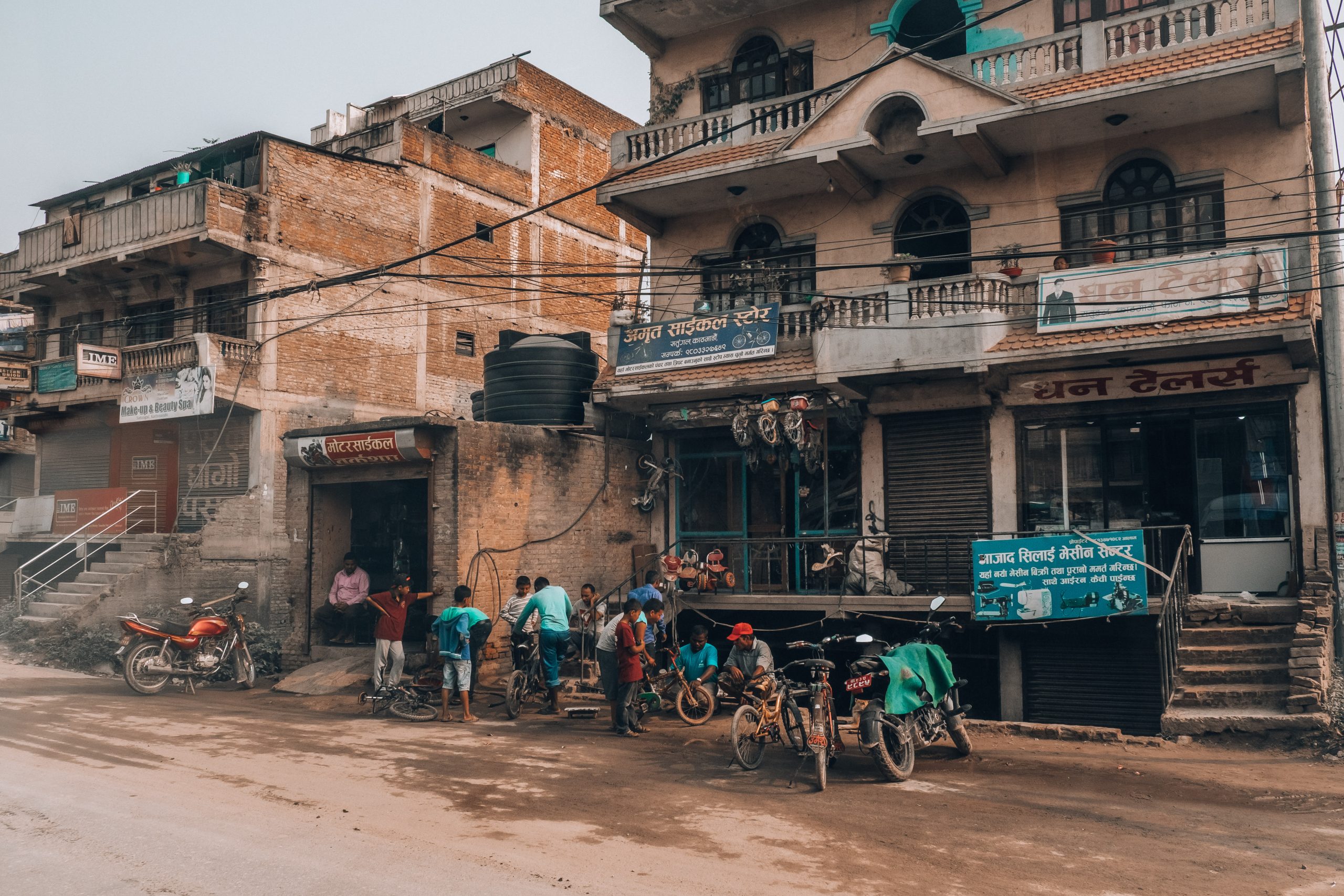 Buildings in cities in Nepal