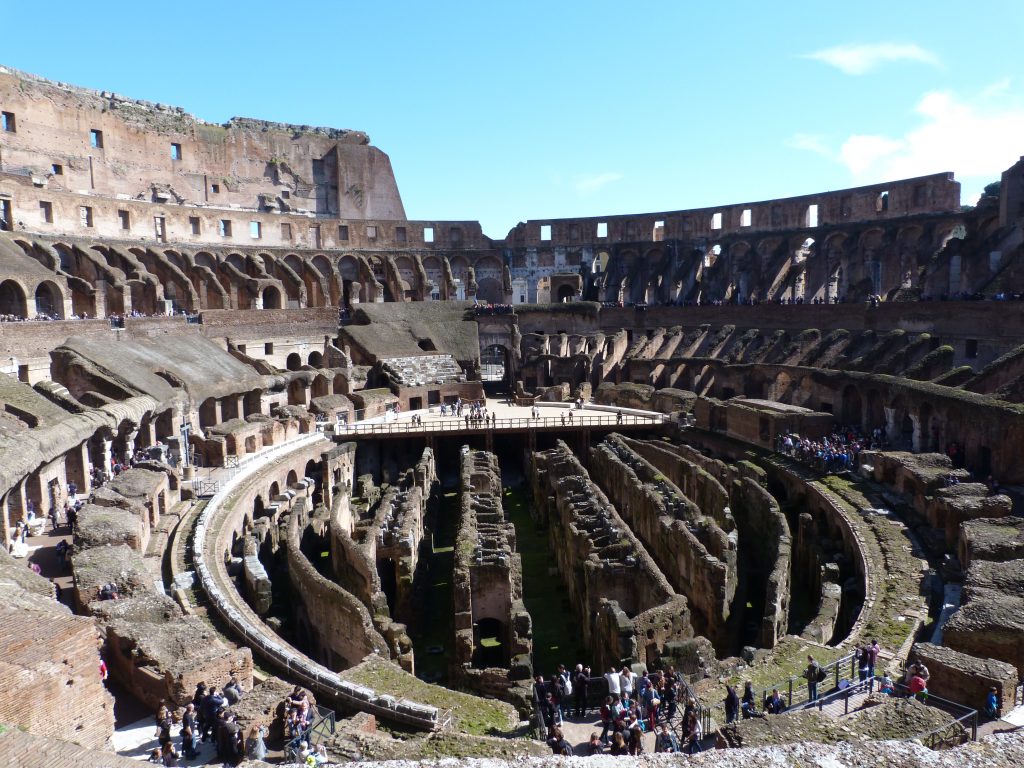 Views of Colosseum, in Rome