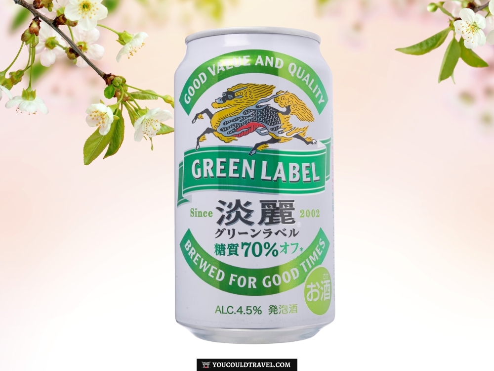 Can of Kirin Green Label beer