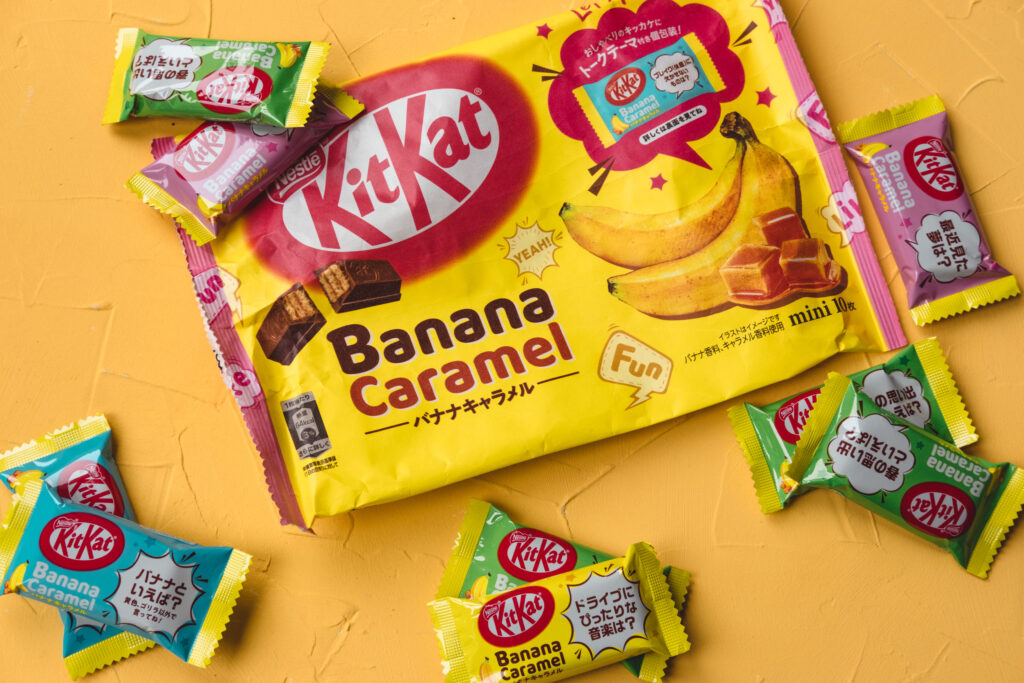 Caramel choco banana kit kat in my Tokyo Treat box