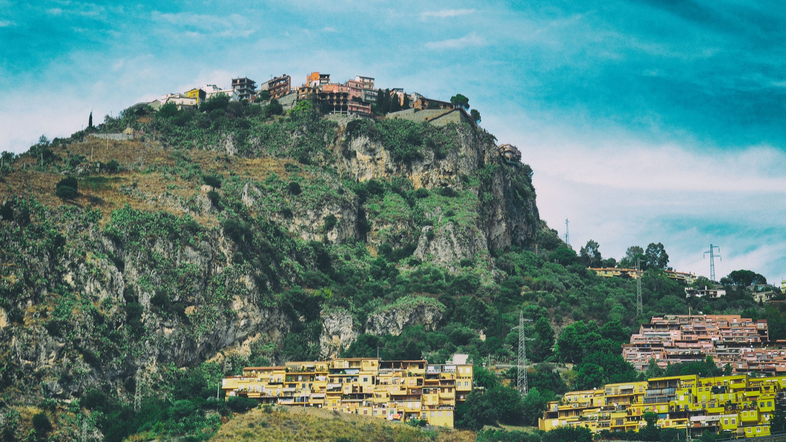 Castelmola with its charming mountain side Castelmola with its charming mountain side