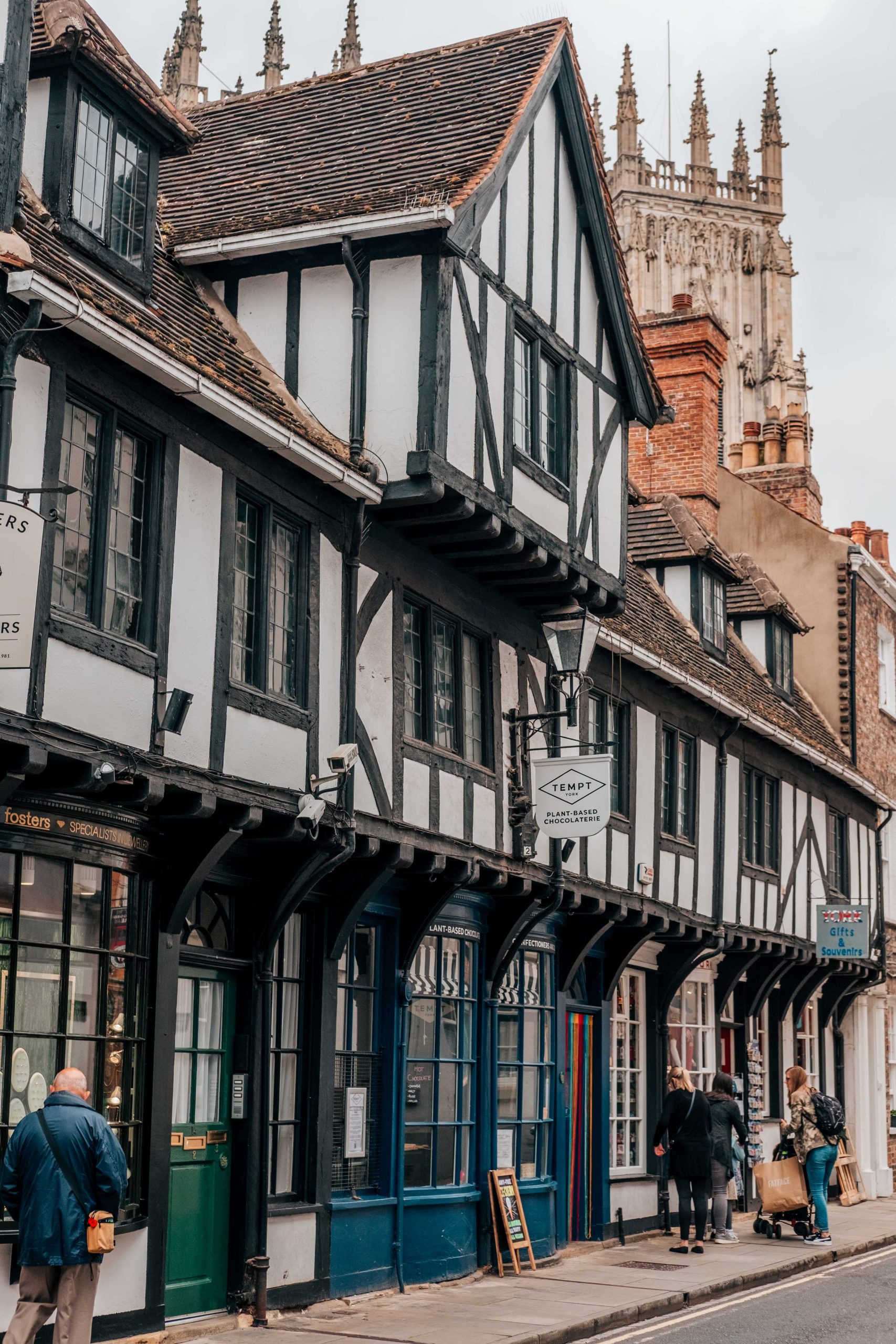 Charming buildings in York England
