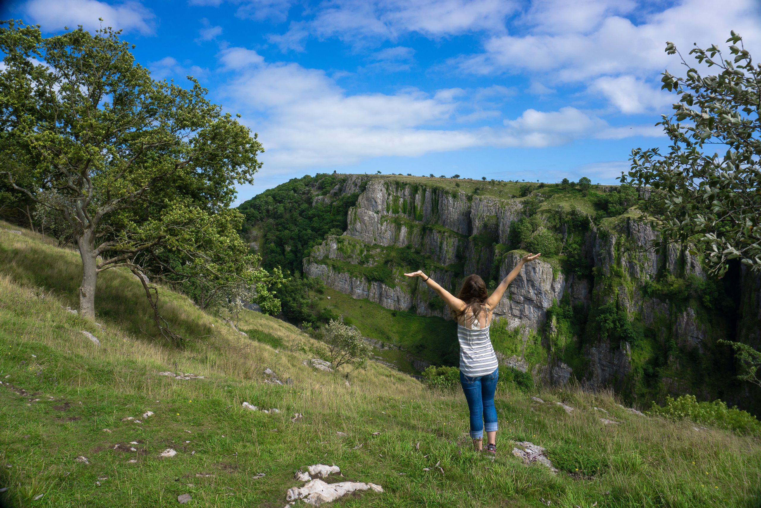 Cheddar Gorge Feeling Free