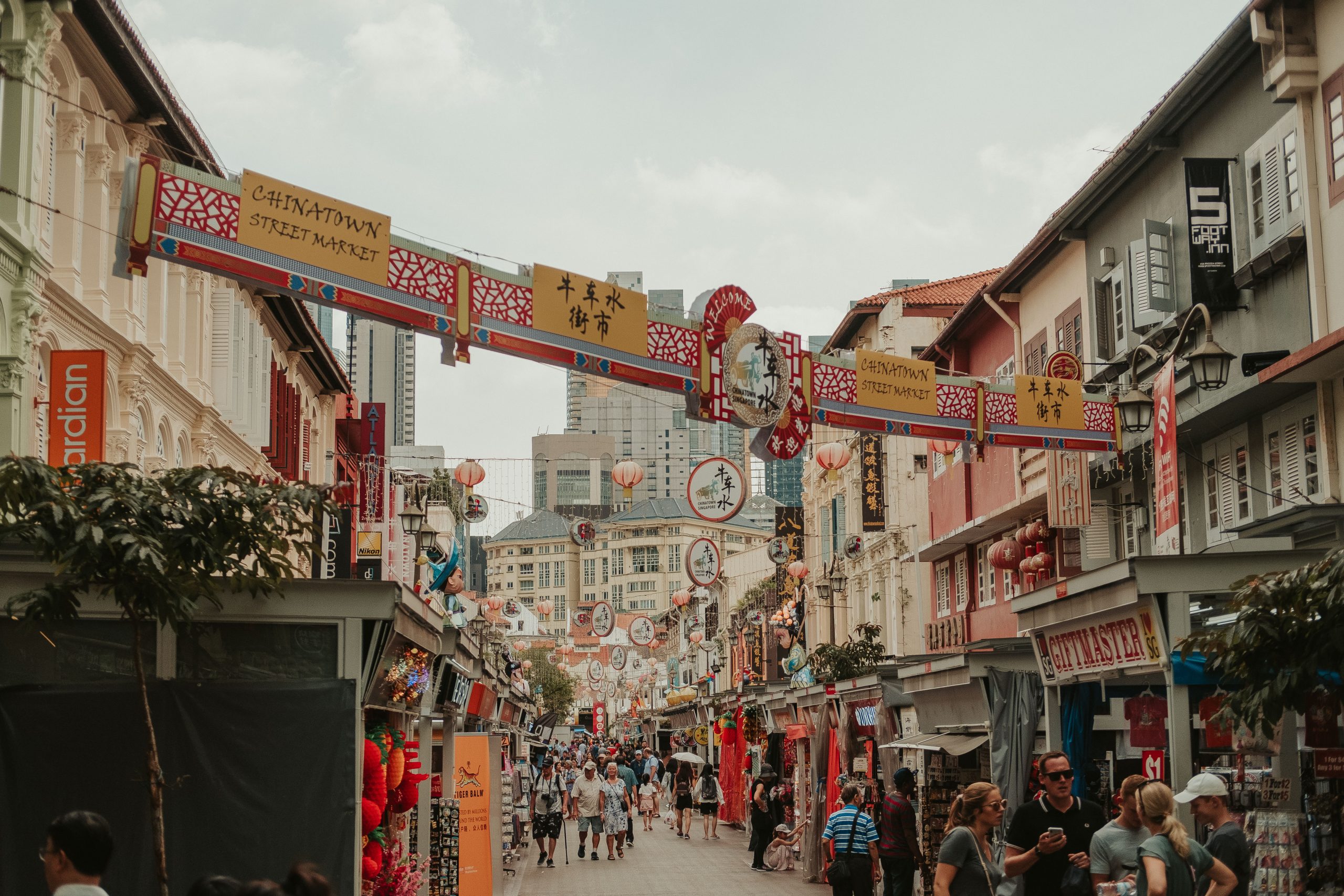 Chinatown streets in Singapore