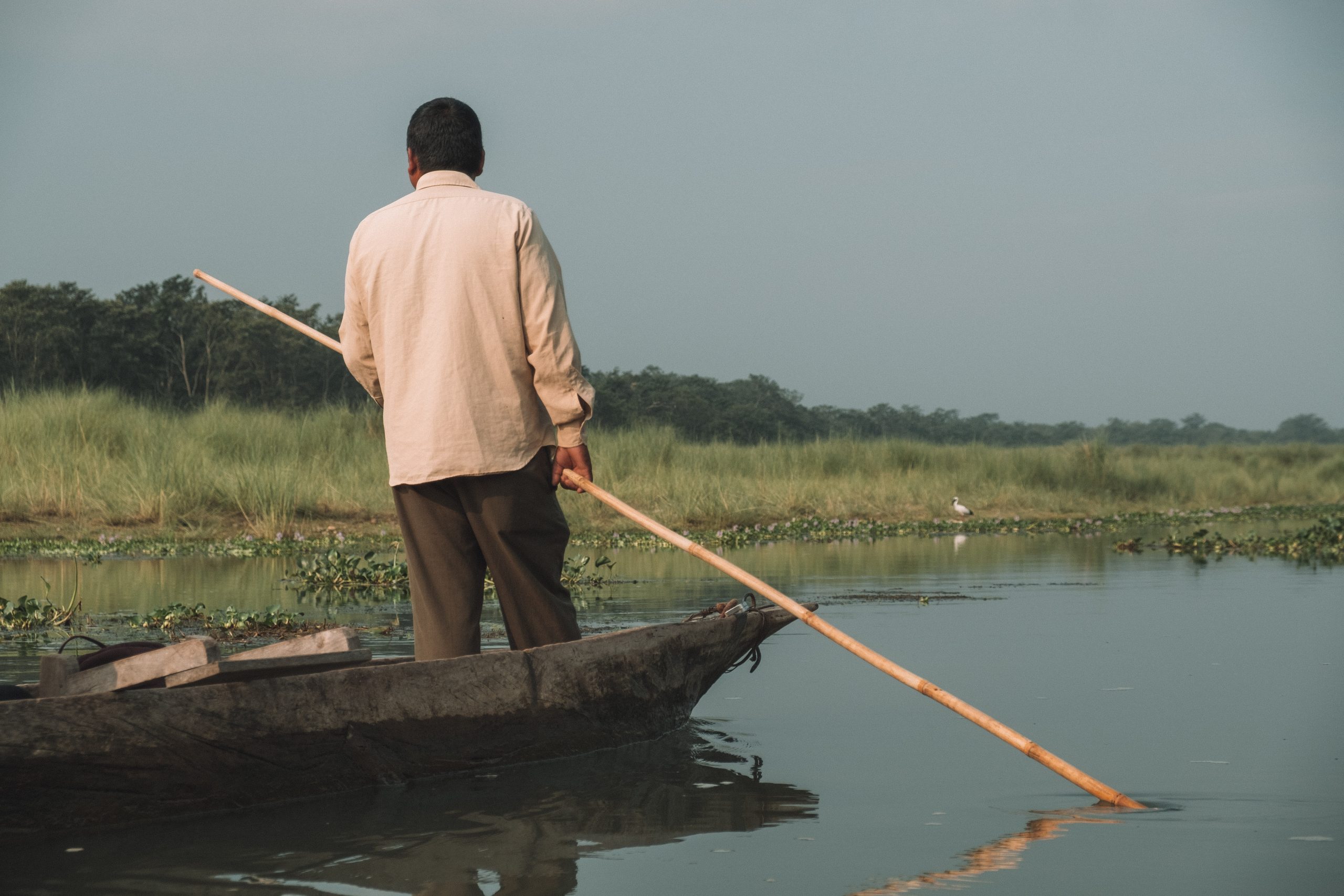 Chitwan national park boat