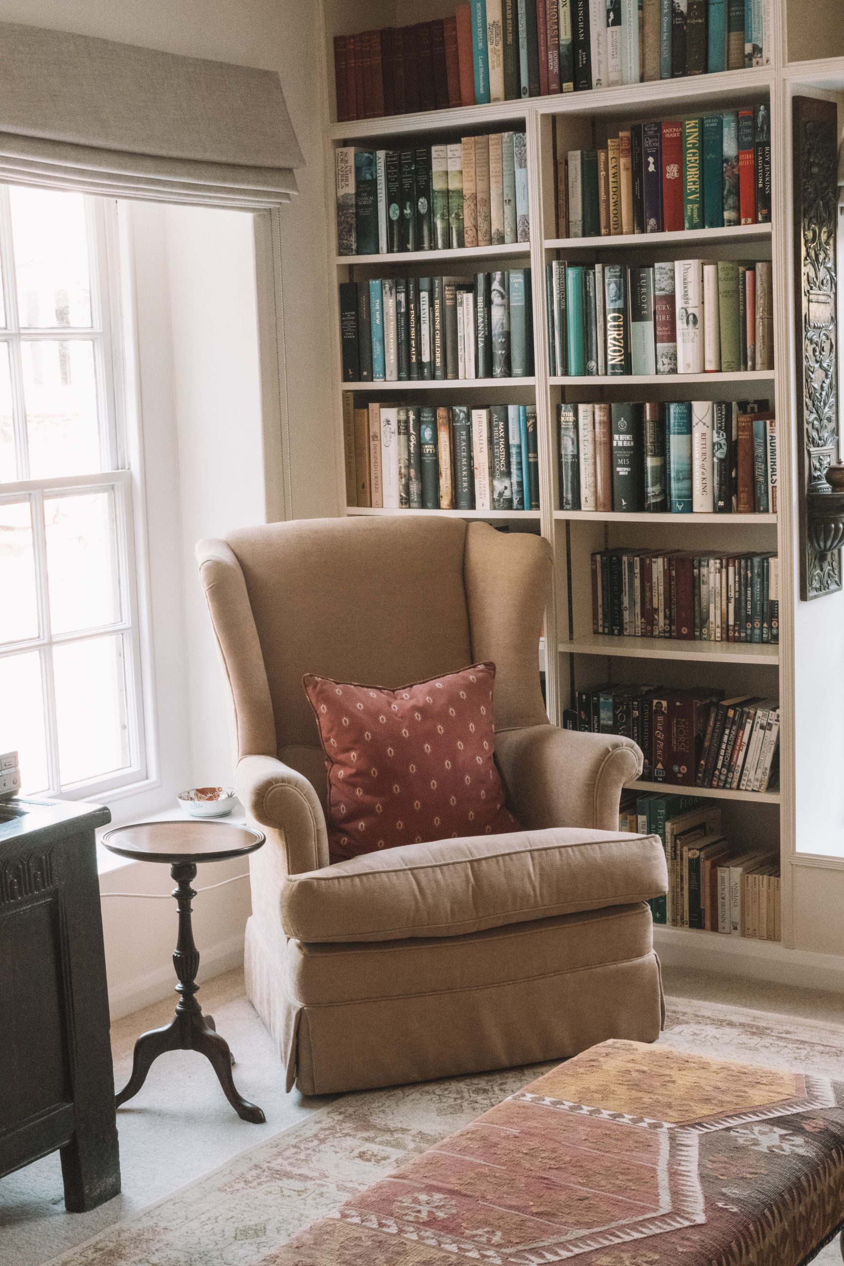 Comfortable armchair at Bowden Croft accommodation in Devon