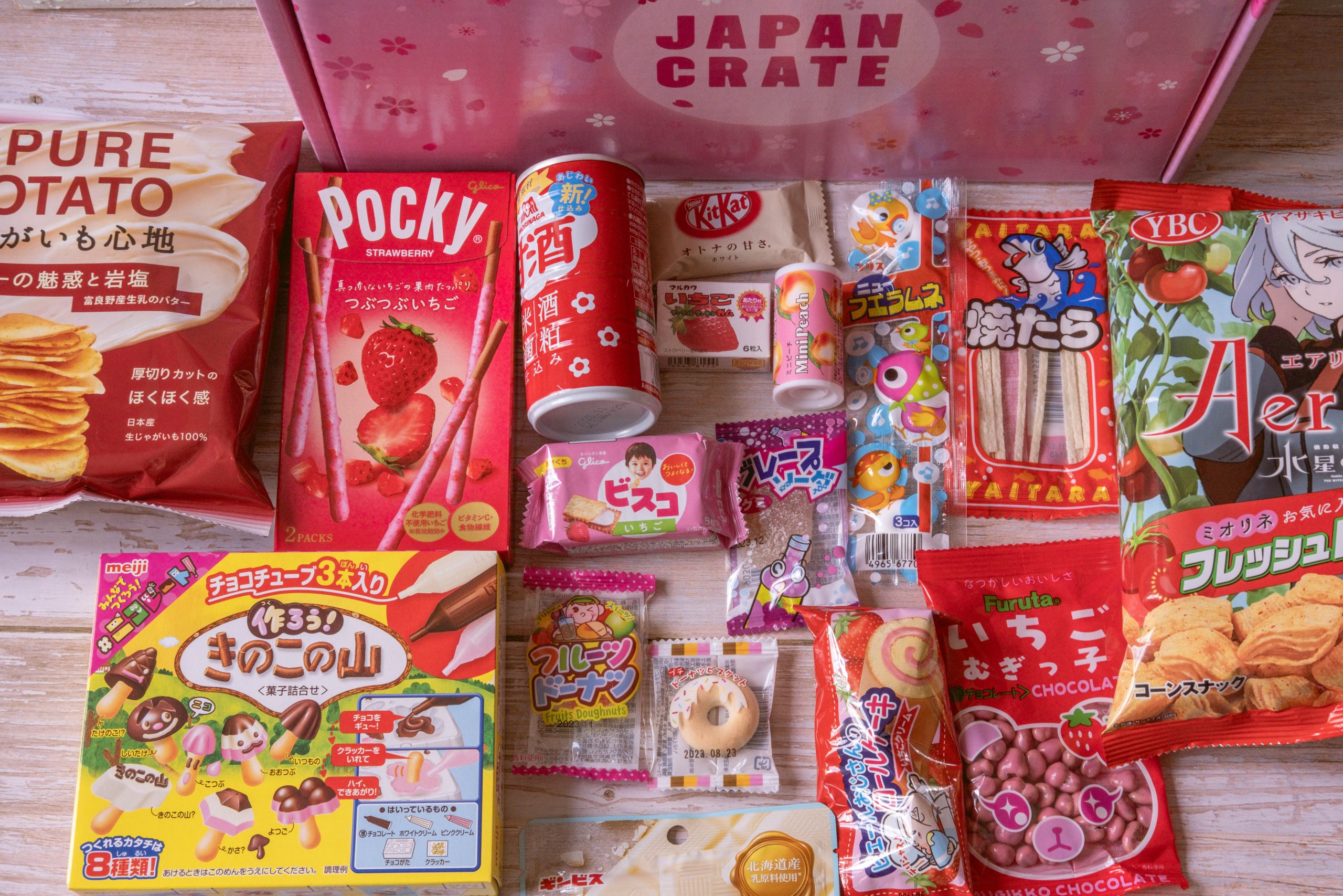Contents of a Japan crate box