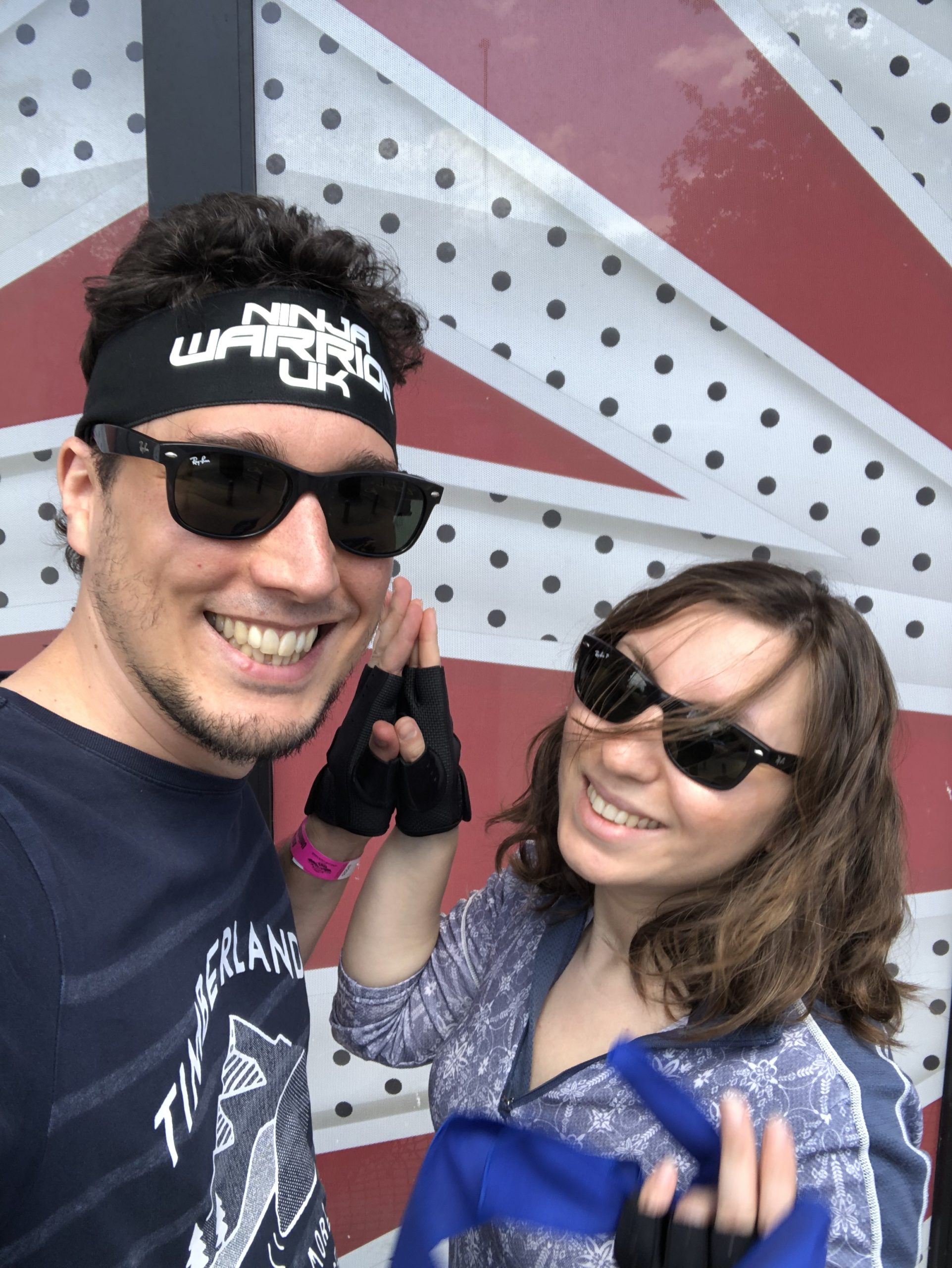 Cory and G at the Ninja Warrior UK Gloucester