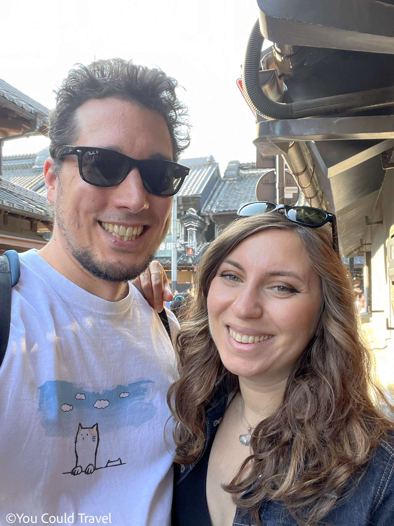 Cory and Greg exploring Kawagoe on culture day