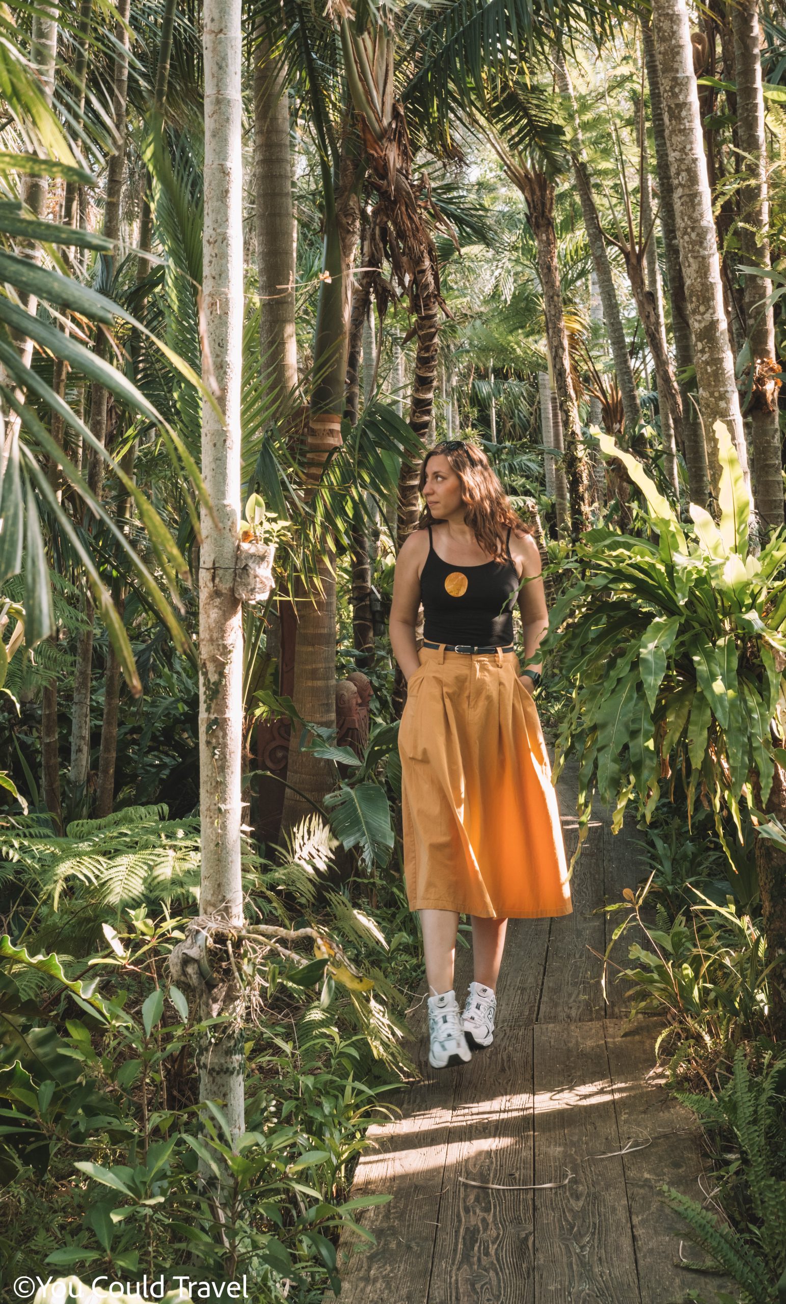 Cory exploring the Botanic Garden in Okinawa