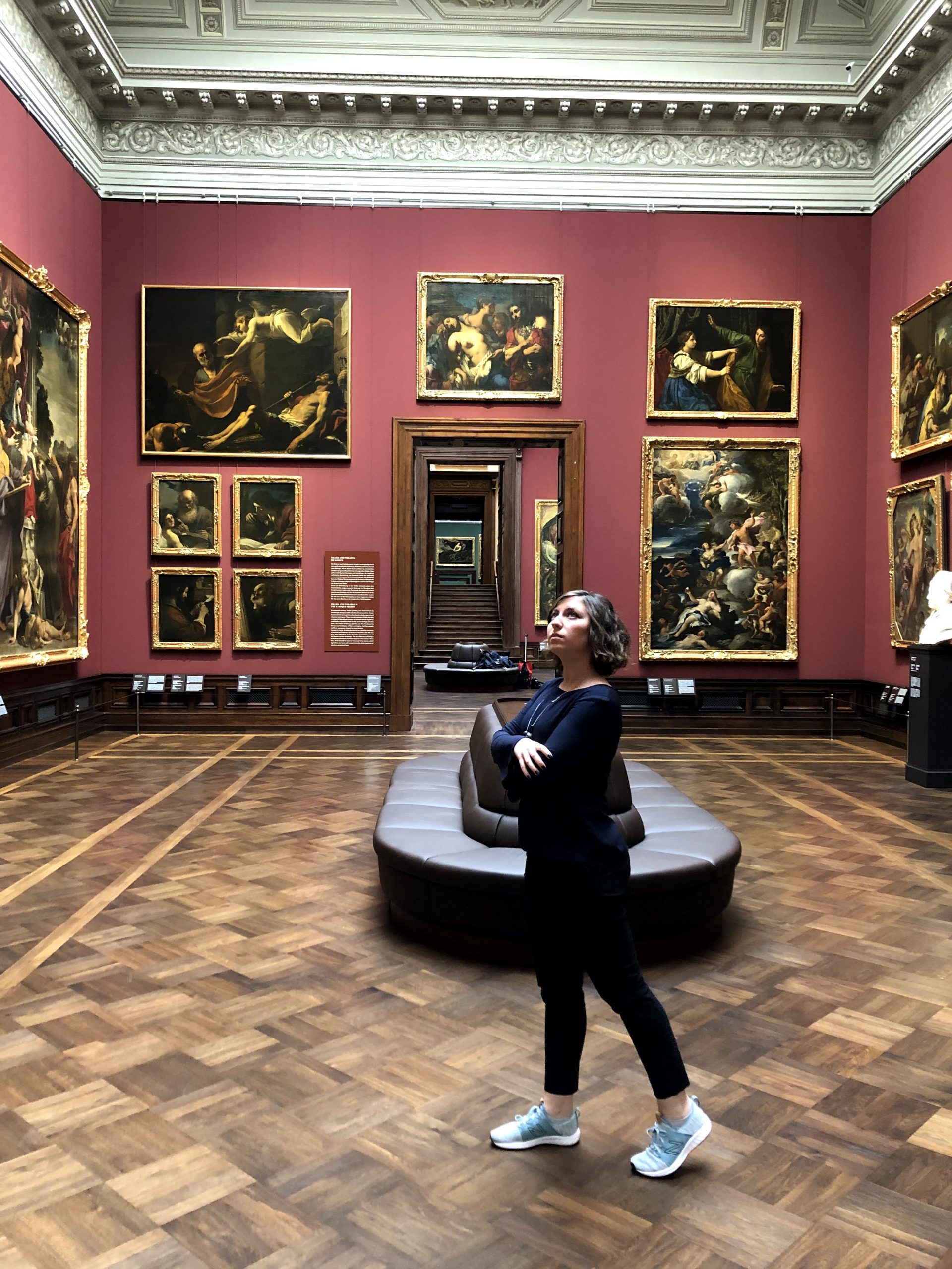 Cory exploring the Old Masters Gallery