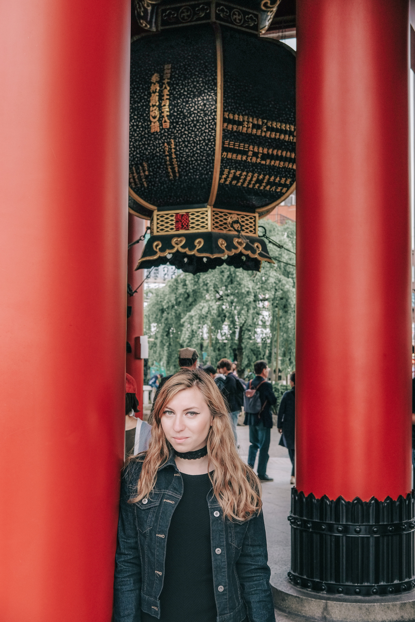 Cory from You Could Travel entering the Senso-ji temple in Tokyo