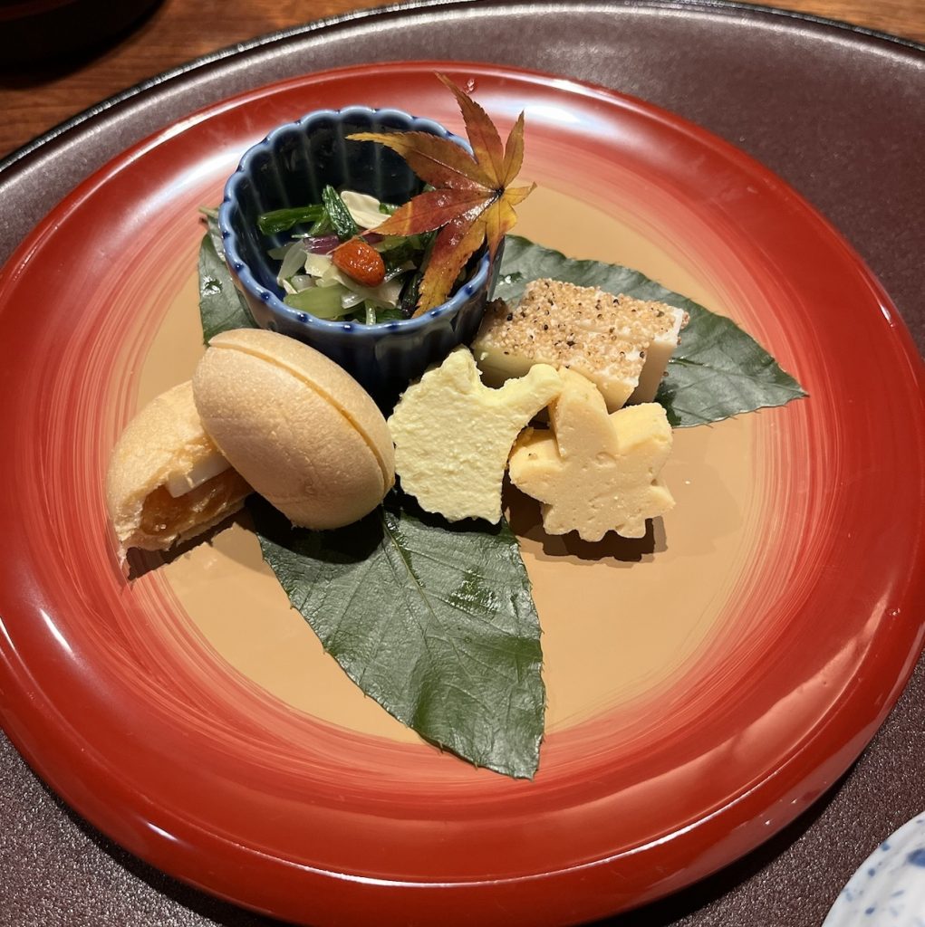 Course meal at Kiyamachi tousuiro in Kyoto